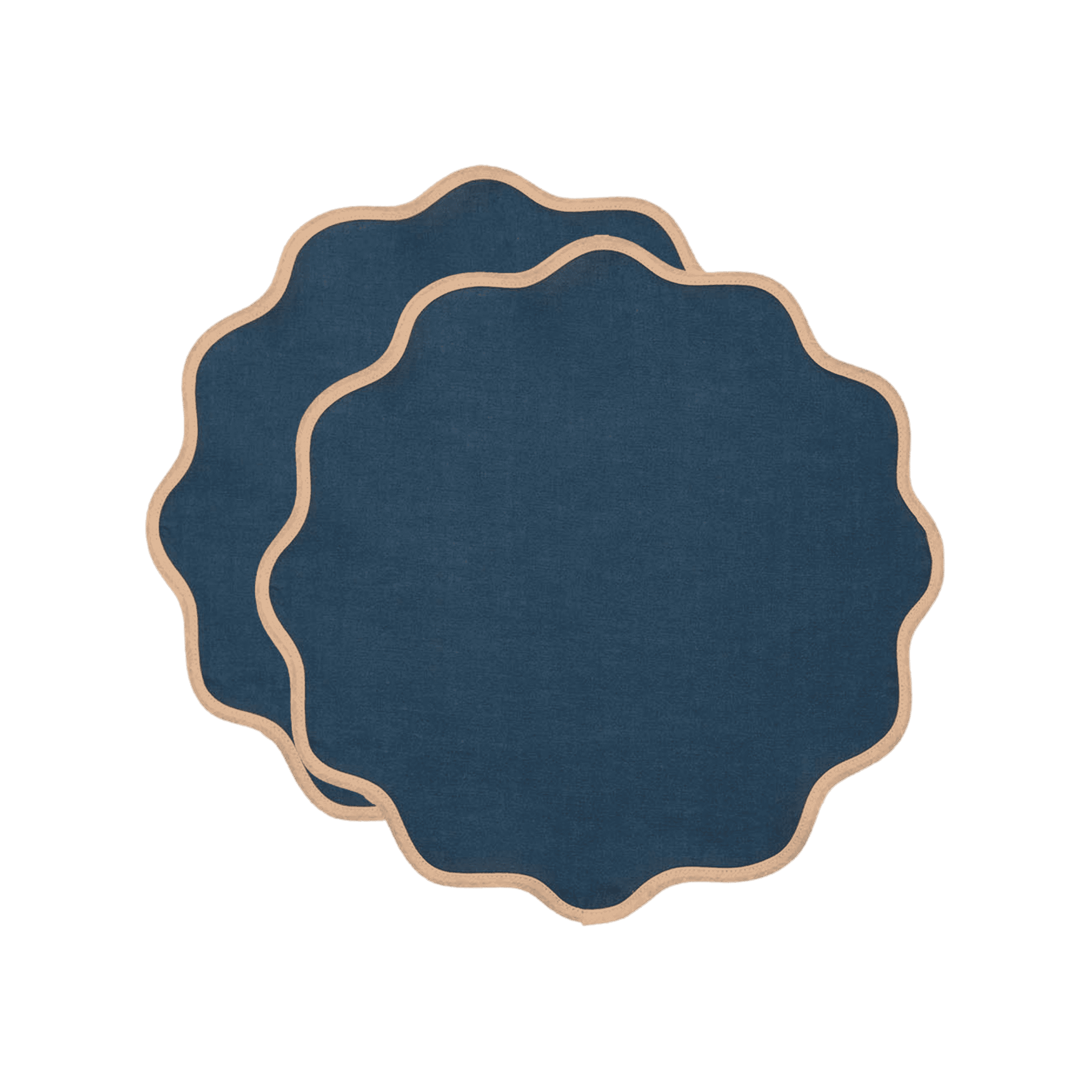 Set de 2 Manteles Individuales Lino Cloud Rainbow Navy