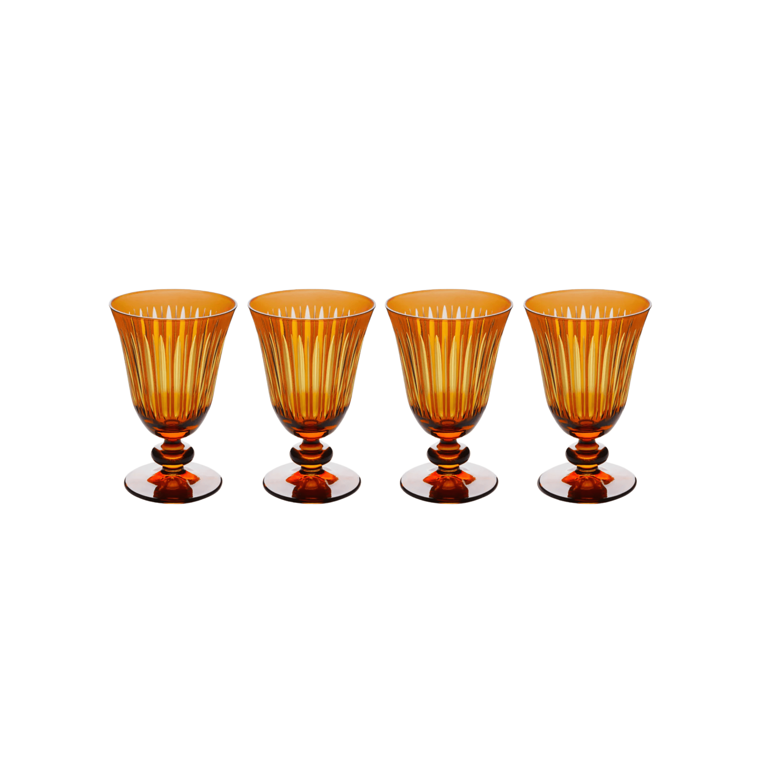 Set de 4 Copas Vino Prism Ambar