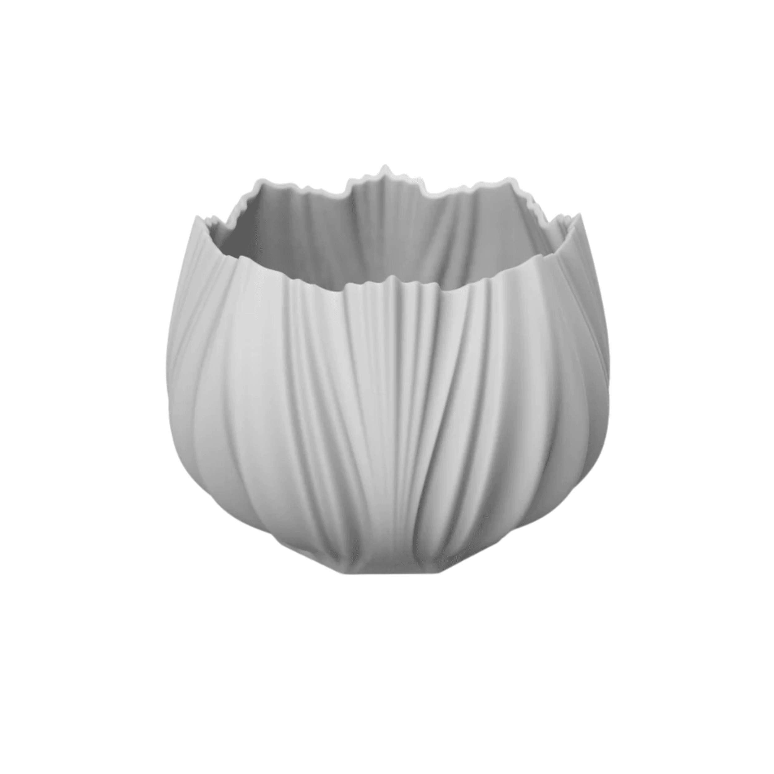 Jarron Coral Neve Pequeño Porcelana Blanco