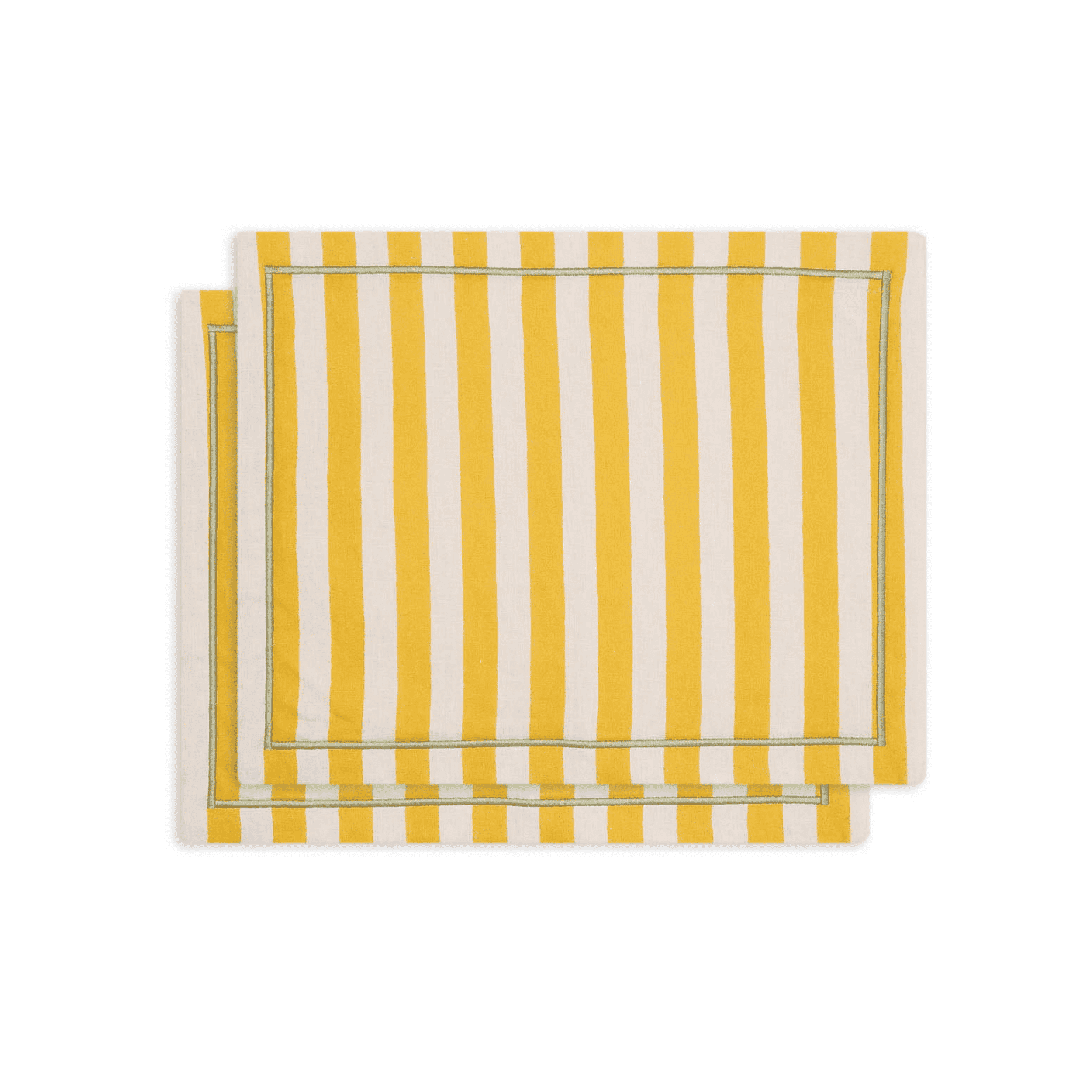 Set de 2 Manteles de Lino Riviera Giallo