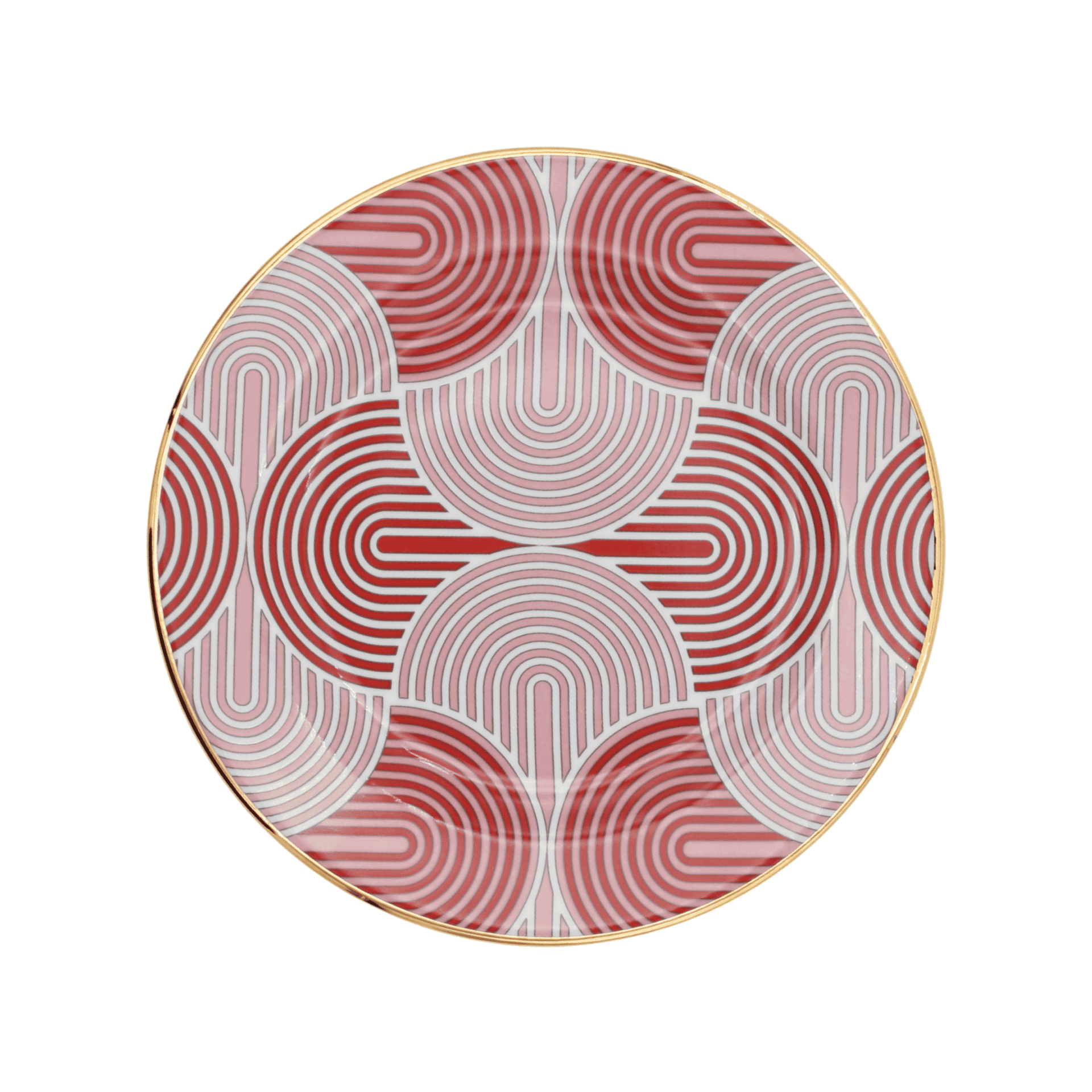 Plato Base de Porcelana Slinky Rosa