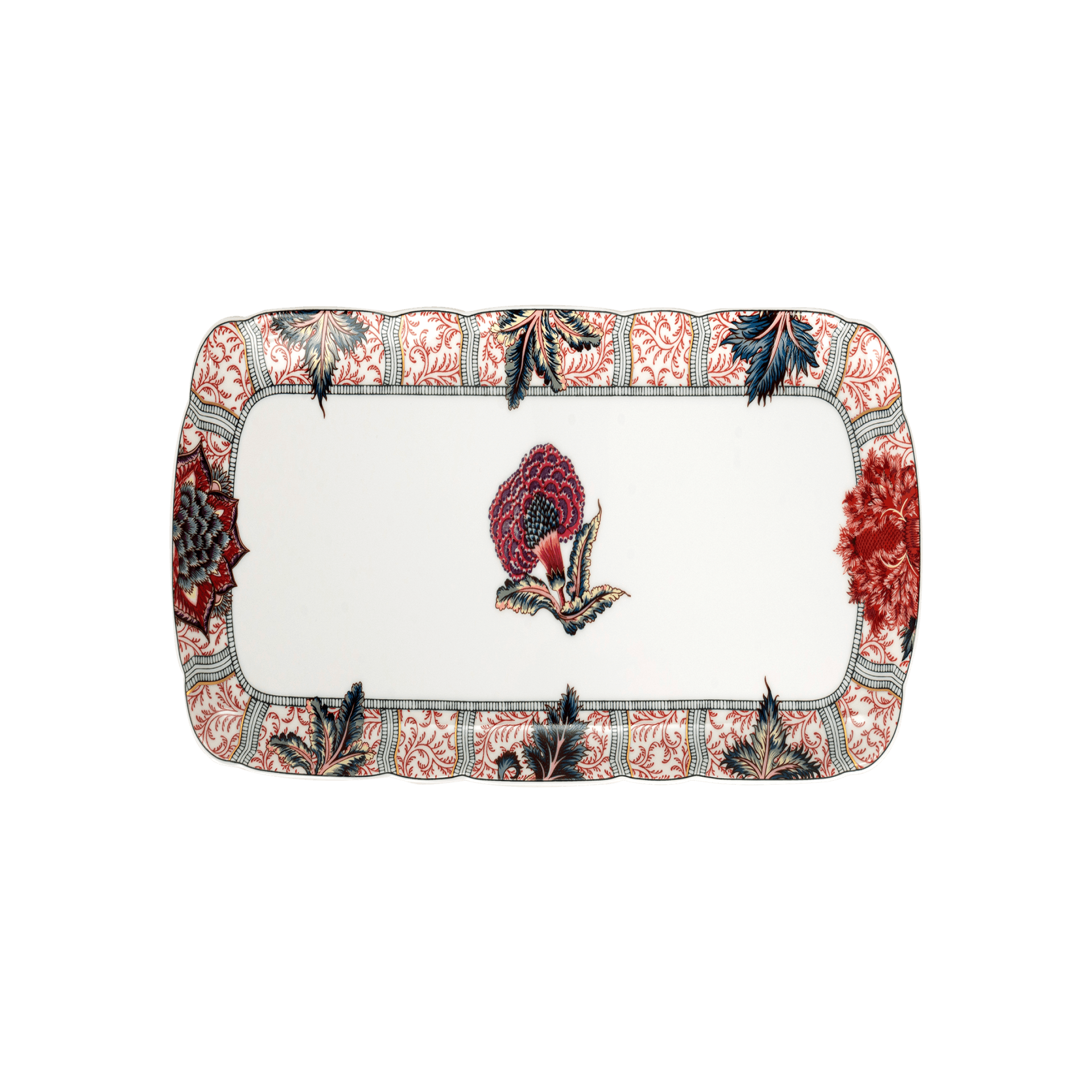Plato Rectangular para Servicio Grande de Porcelana Braquenie