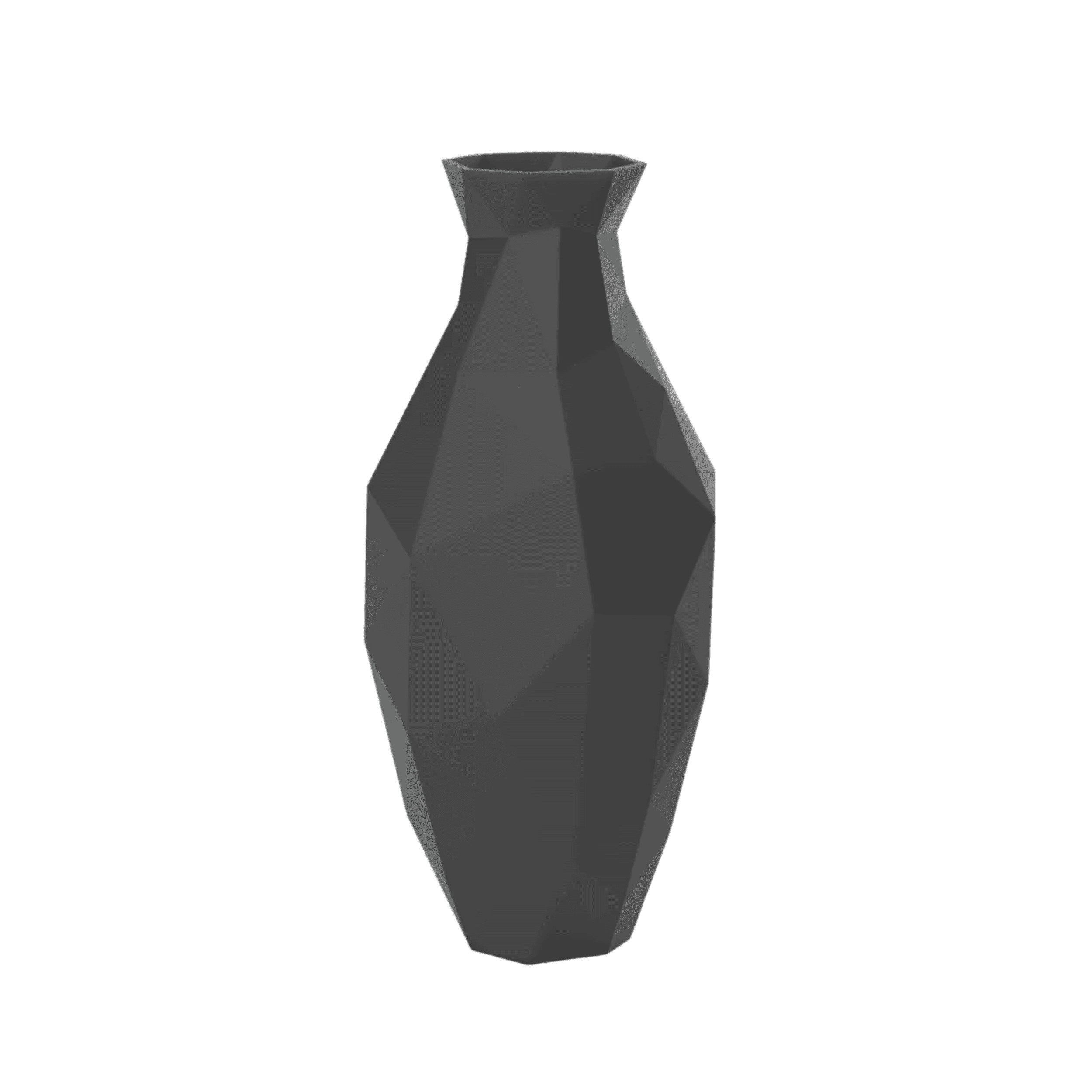 Jarron Edros Grande Porcelana Negro