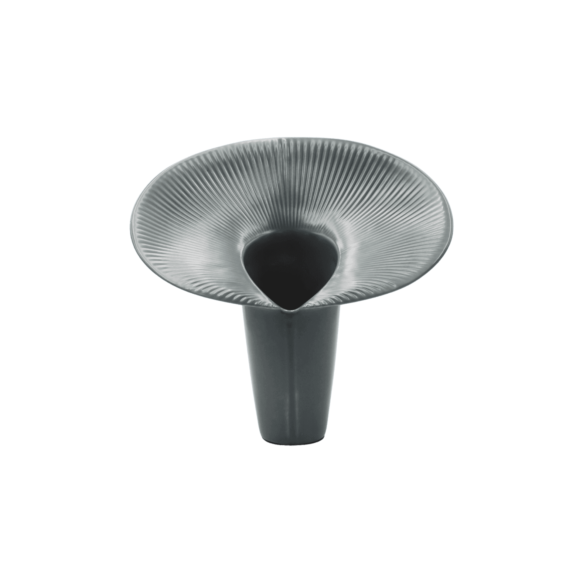 Jarron Fusca 2 Glossy Pewter Grey