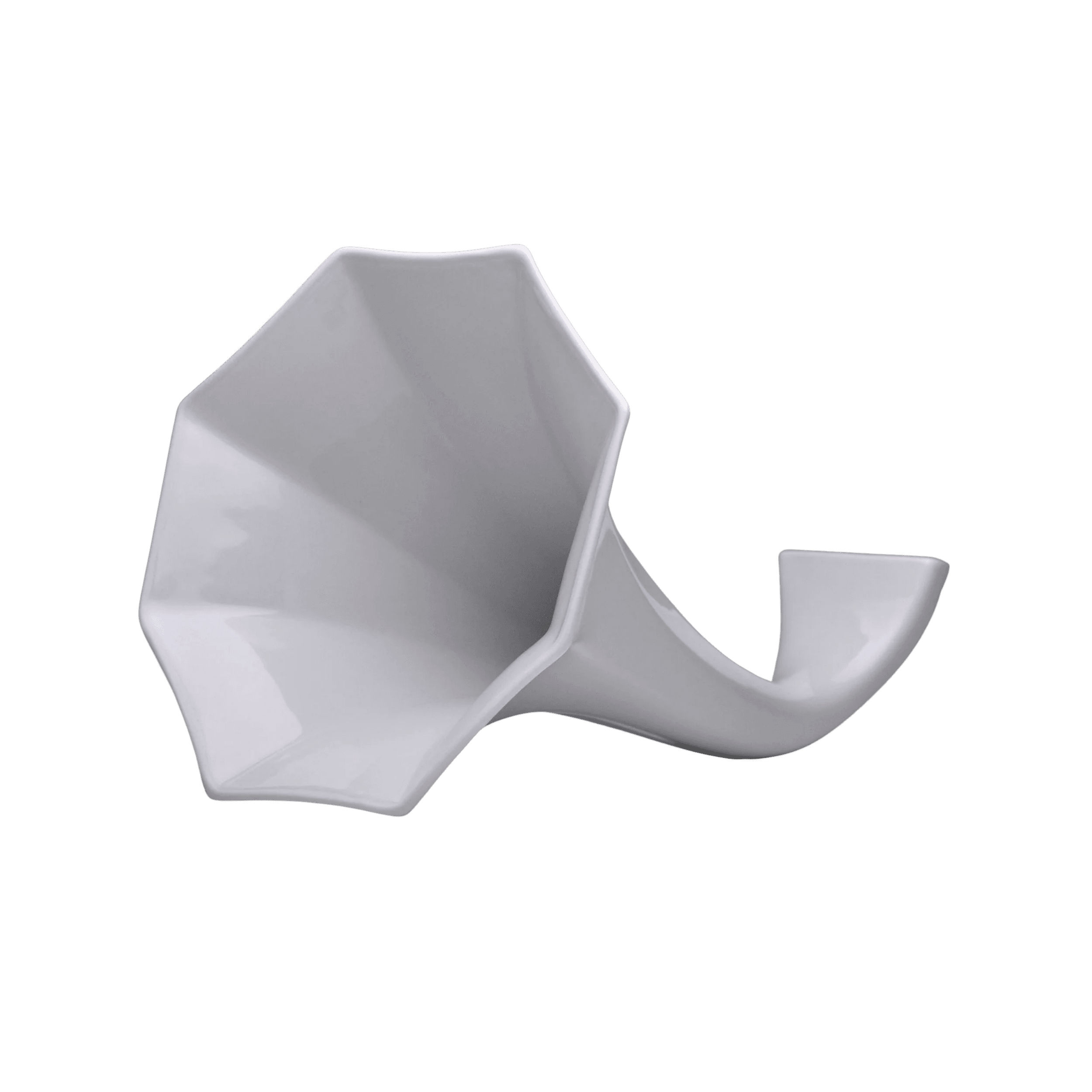 Gramophone Porcelana Mate Blanco