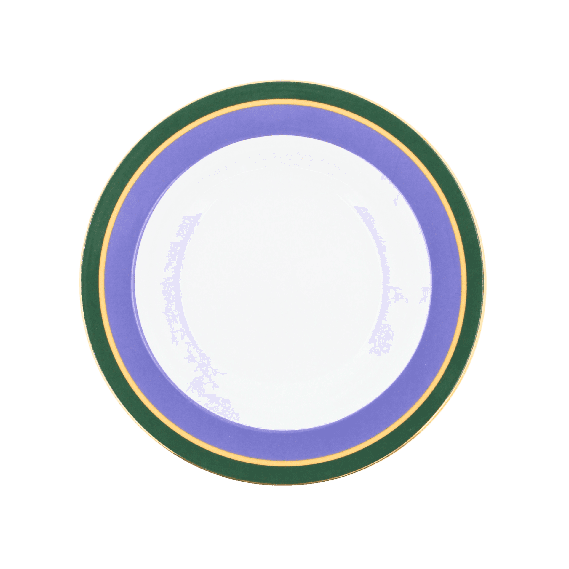 Set de 2 Platos para Sopa de Porcelana Rainbow Viola
