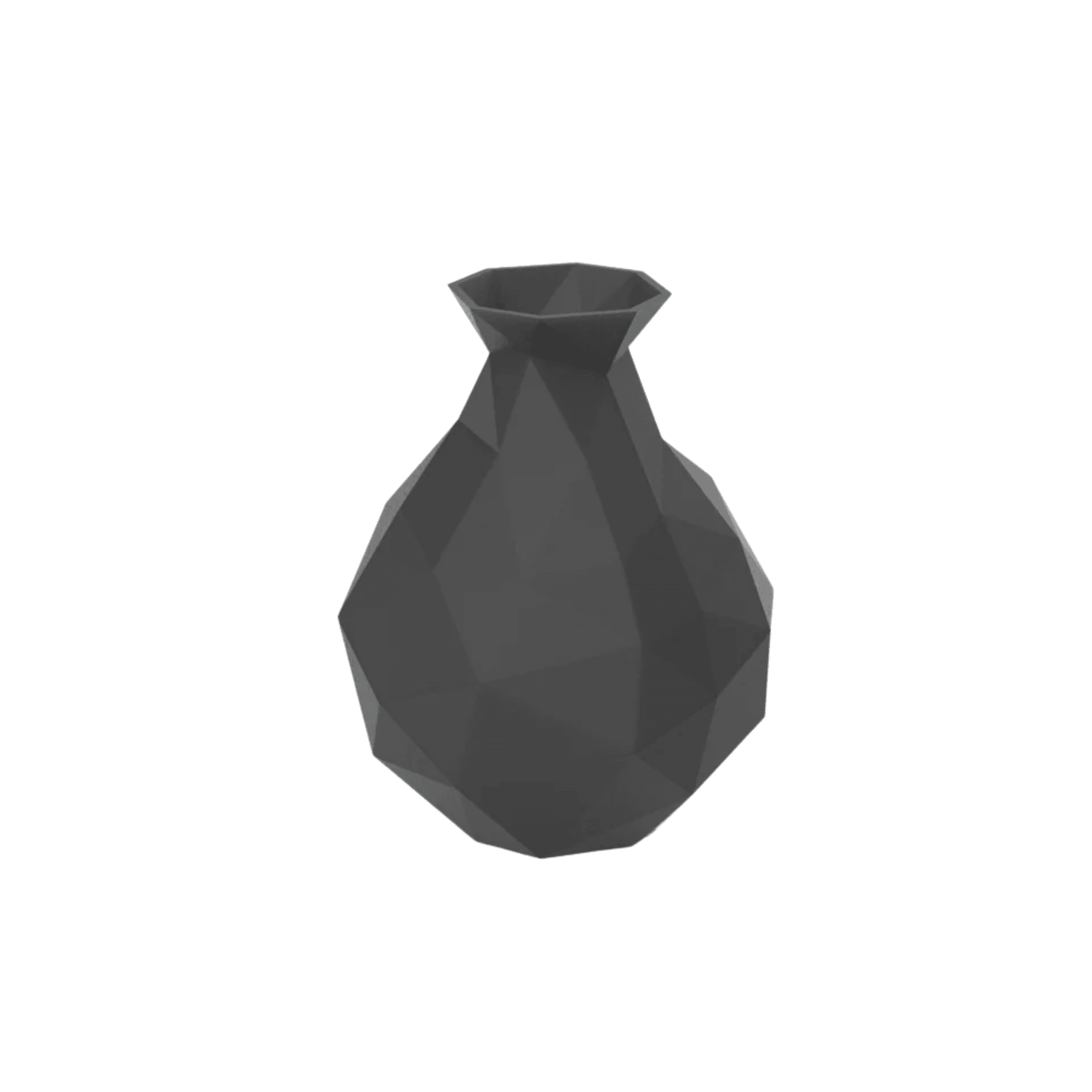 Jarron Edros Pequeño Porcelana Negro