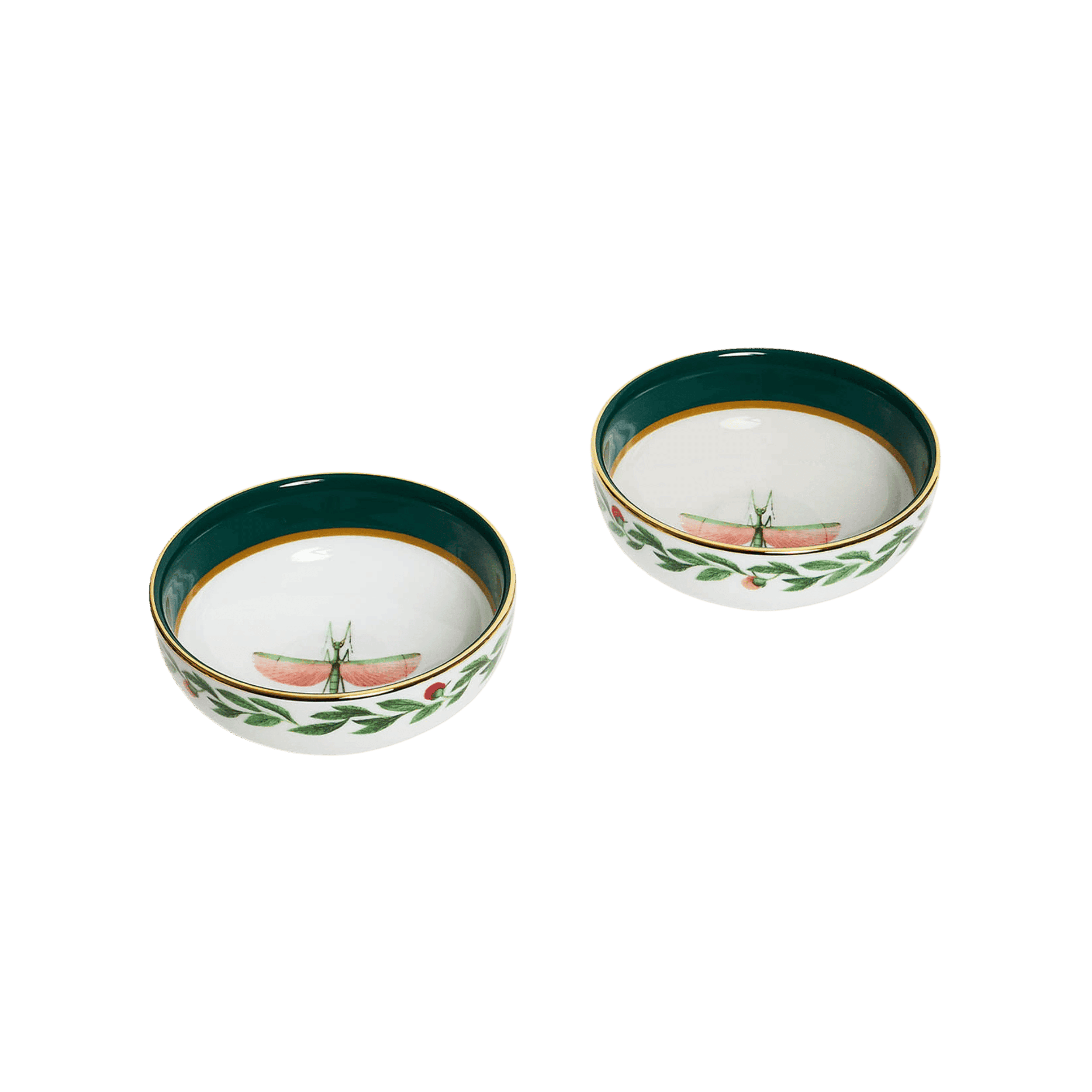 Set de 2 Bowls de Porceana Libellula Green