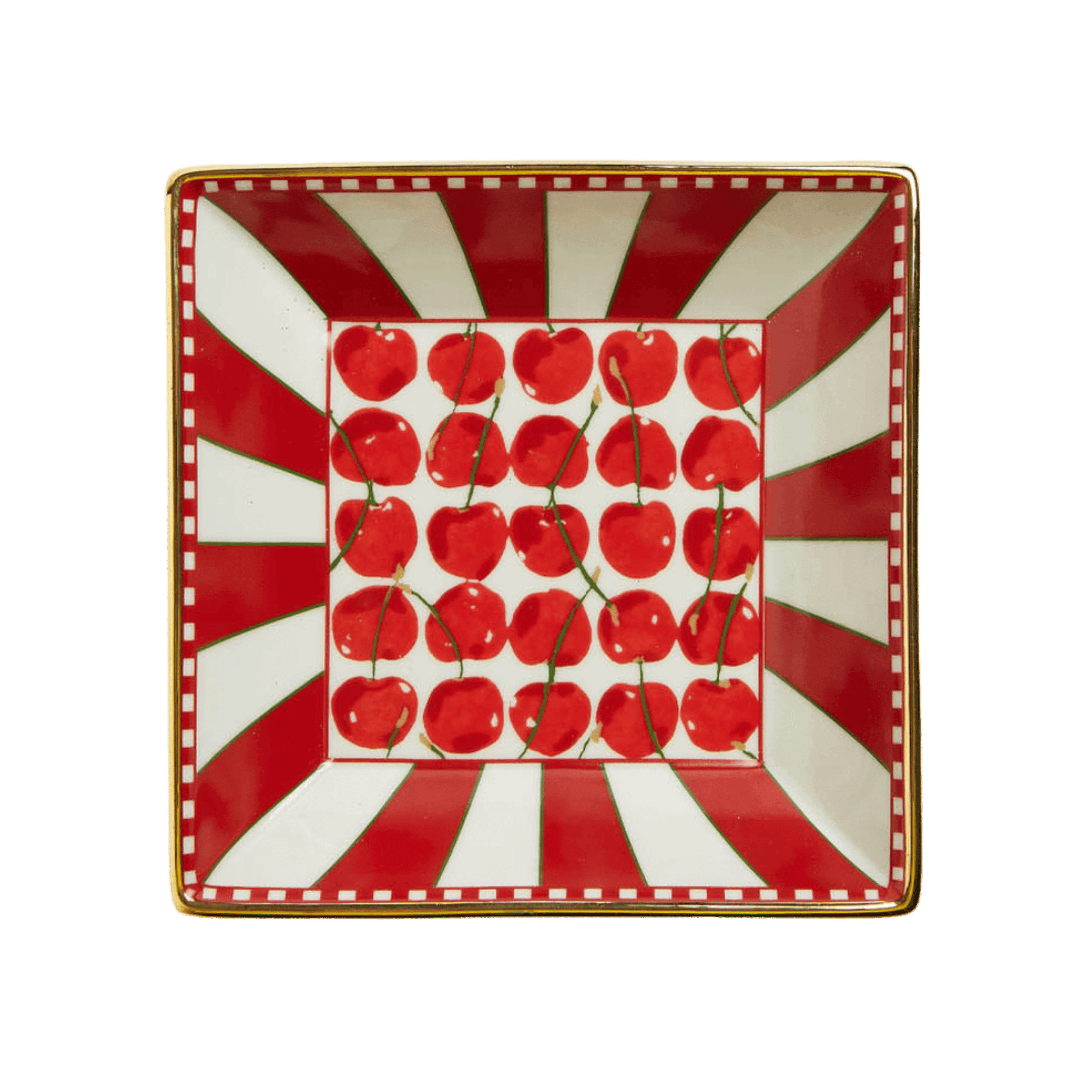 Charola de Porcelana Cherries Avorio Ivory