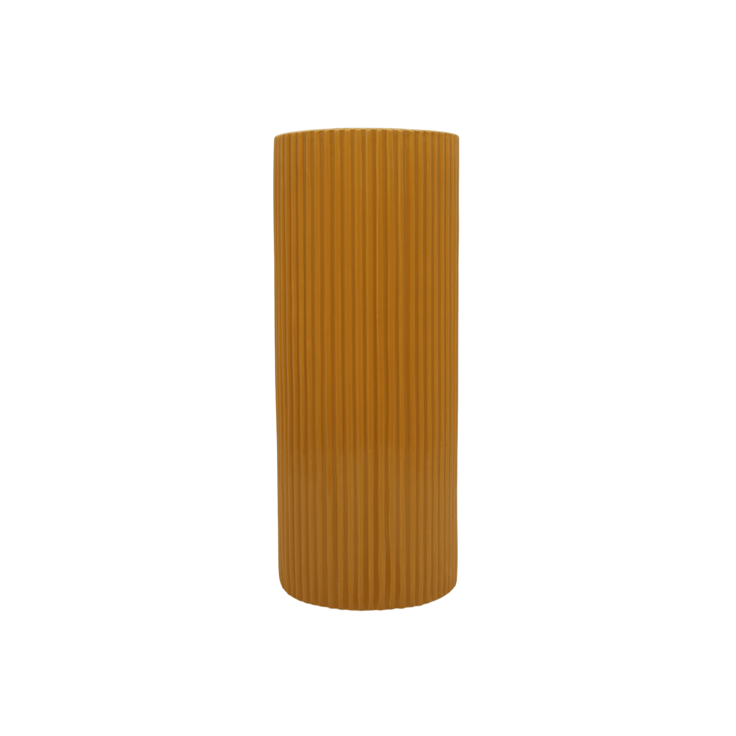 Jarron V Groove 3 Glossy Barley Yellow