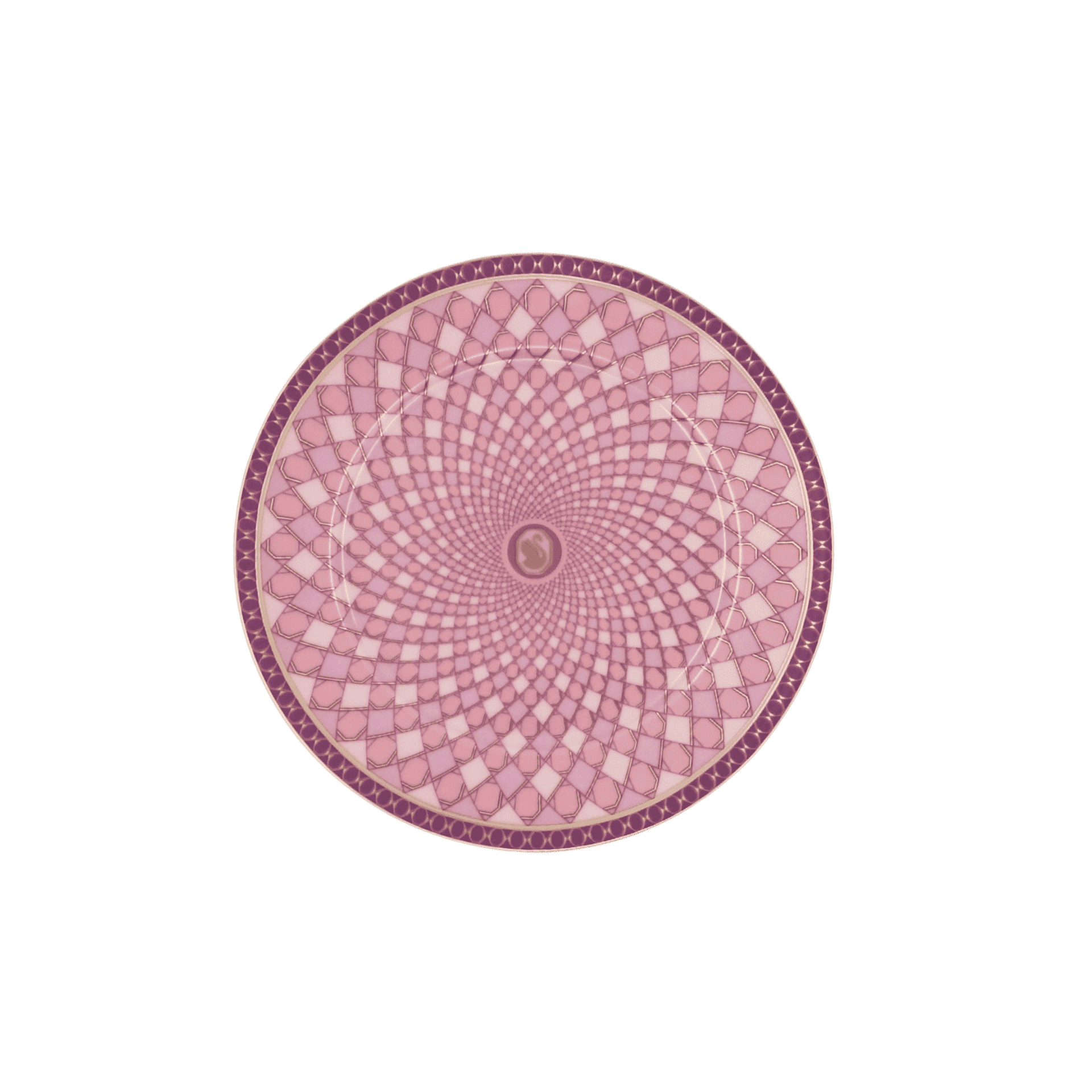 Plato para Postre Signum Decorado Rose