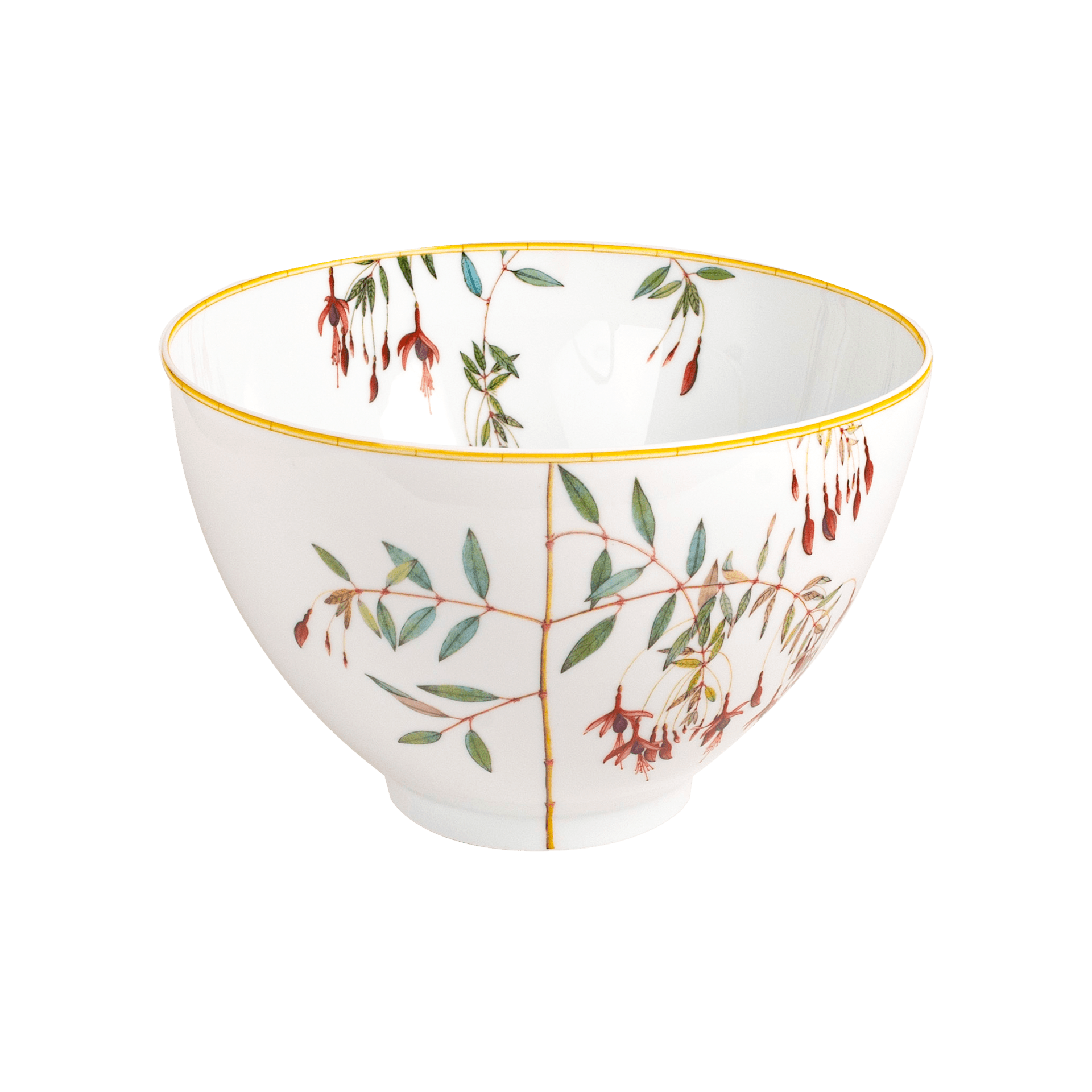 Bowl de Servicio Grande de Porcelana Jardin Indien