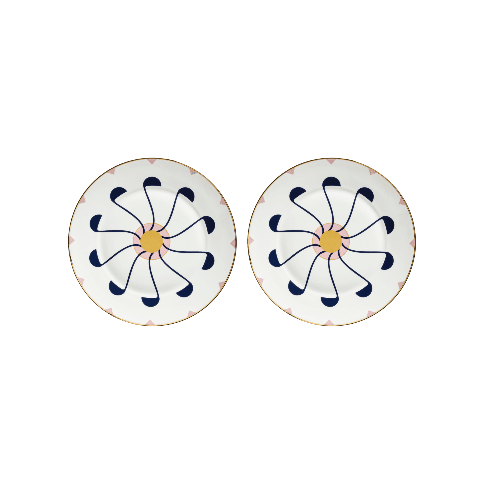 Set de 2 Platos para Postre Elvas de Porcelana