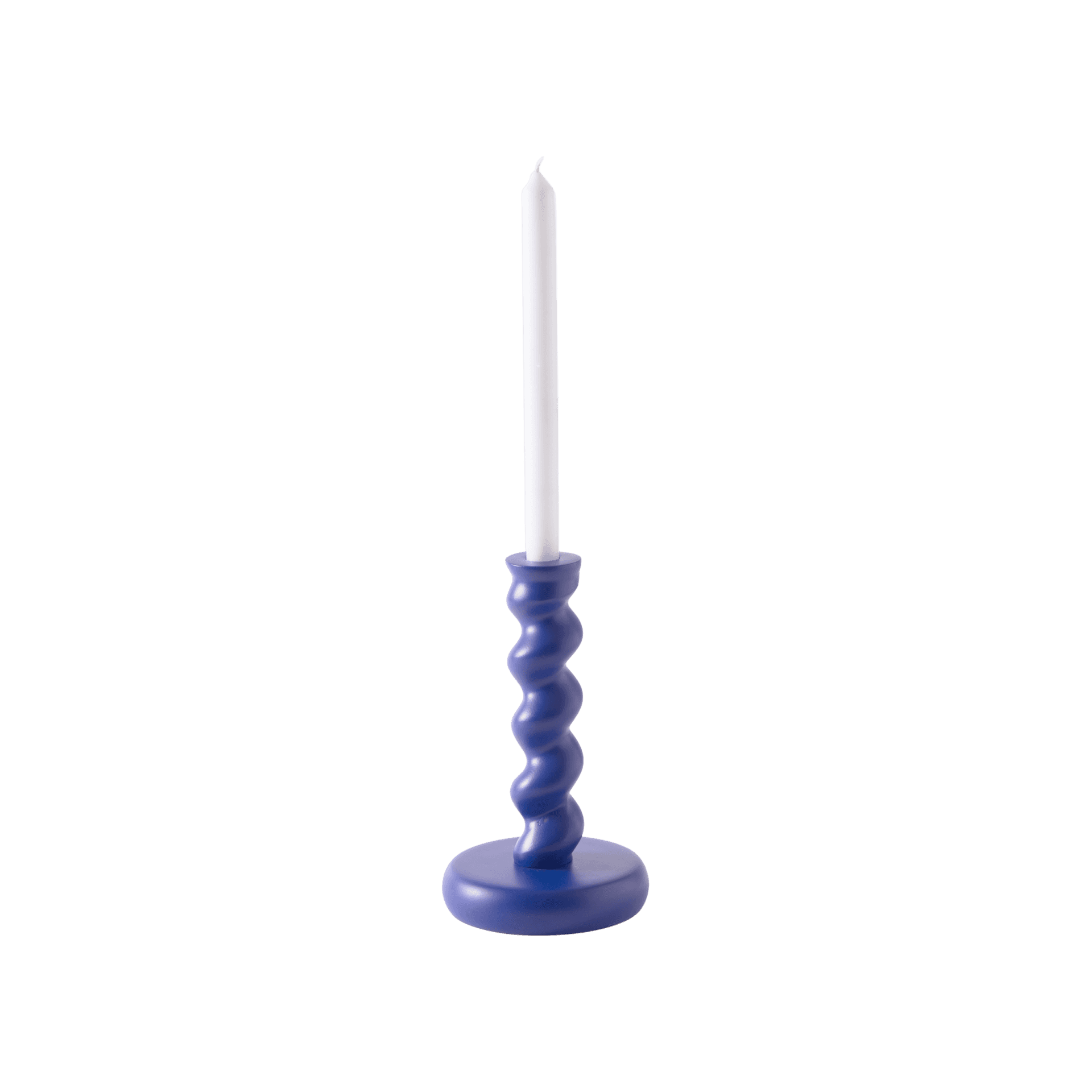 Candelabro Twister Mediano Azul Indigo