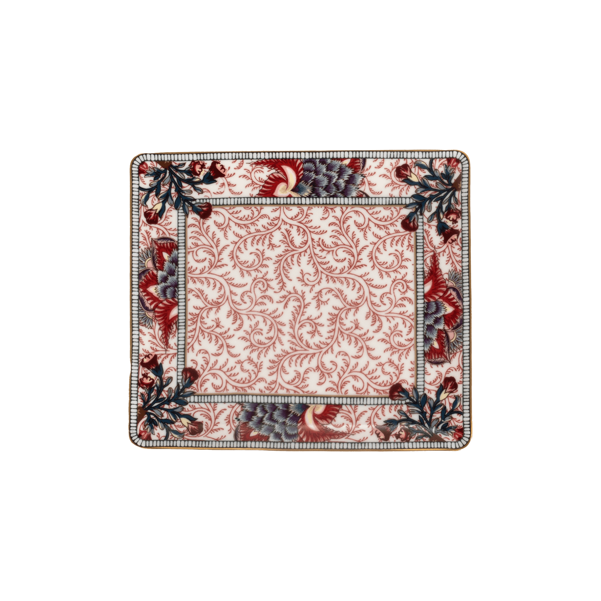 Charola Rectangular Pequeña de Porcelana Braquenie