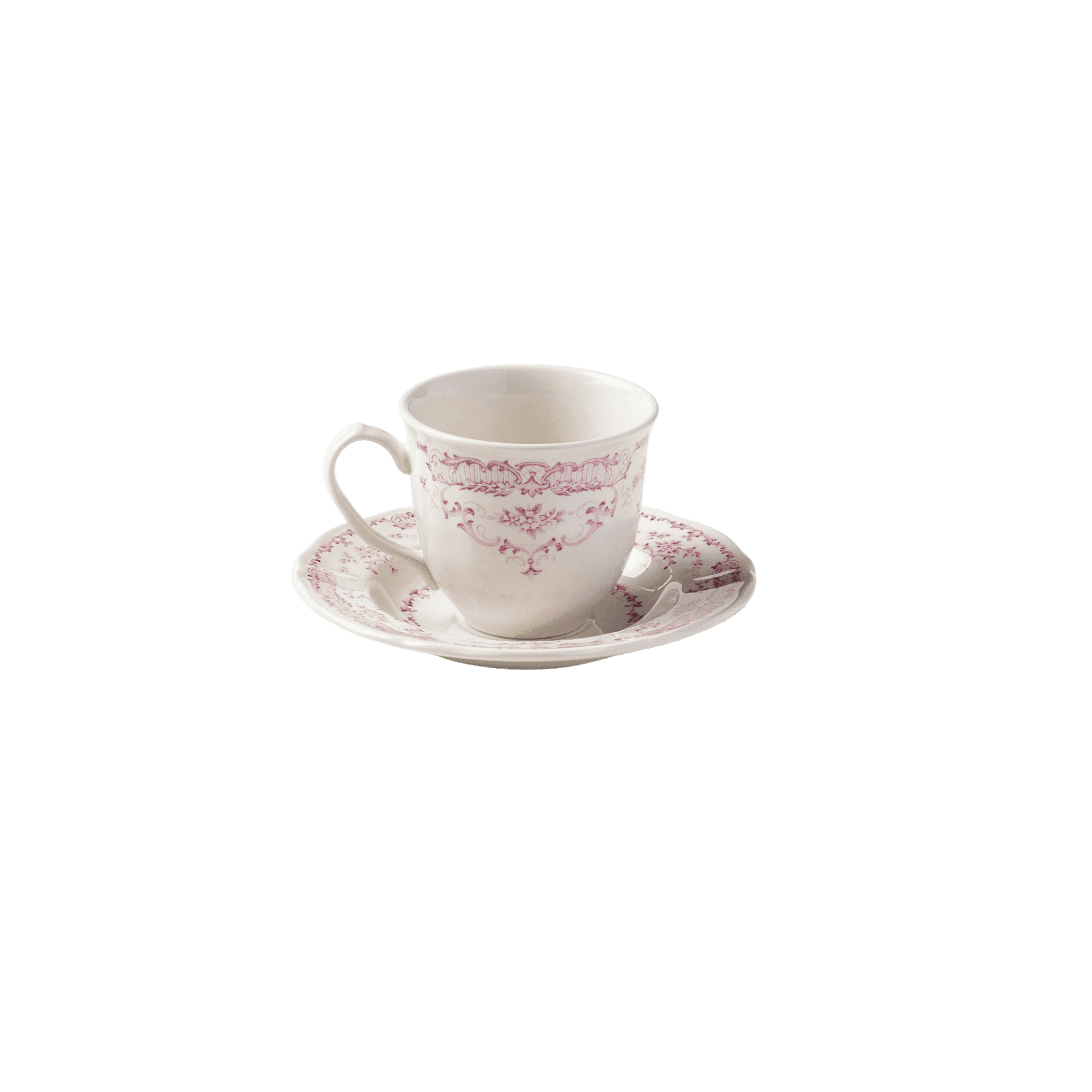 Set Taza y Plato Rose Pink