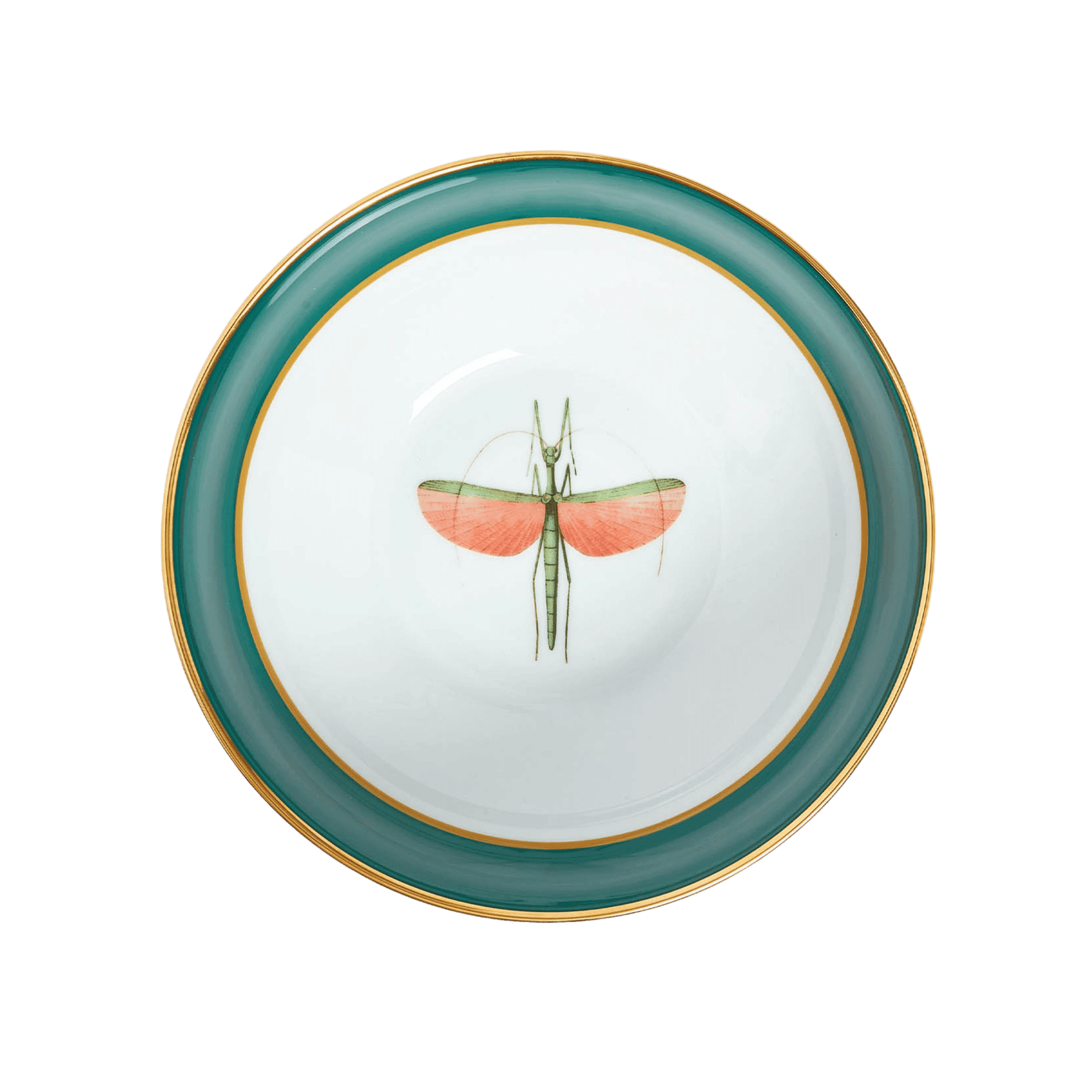 Bowl de Servicio de Porcelana Libellula Green