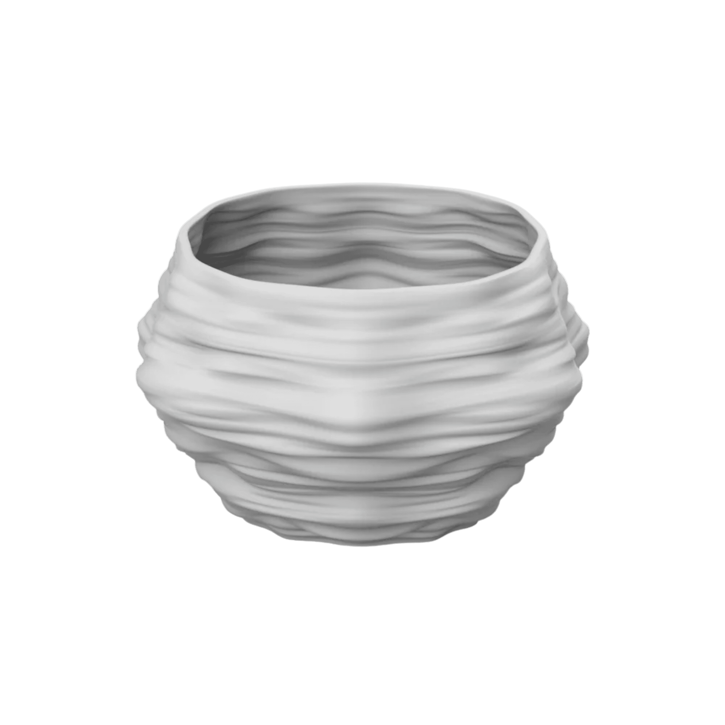 Jarron Mineral Gg Porcelana Blanco