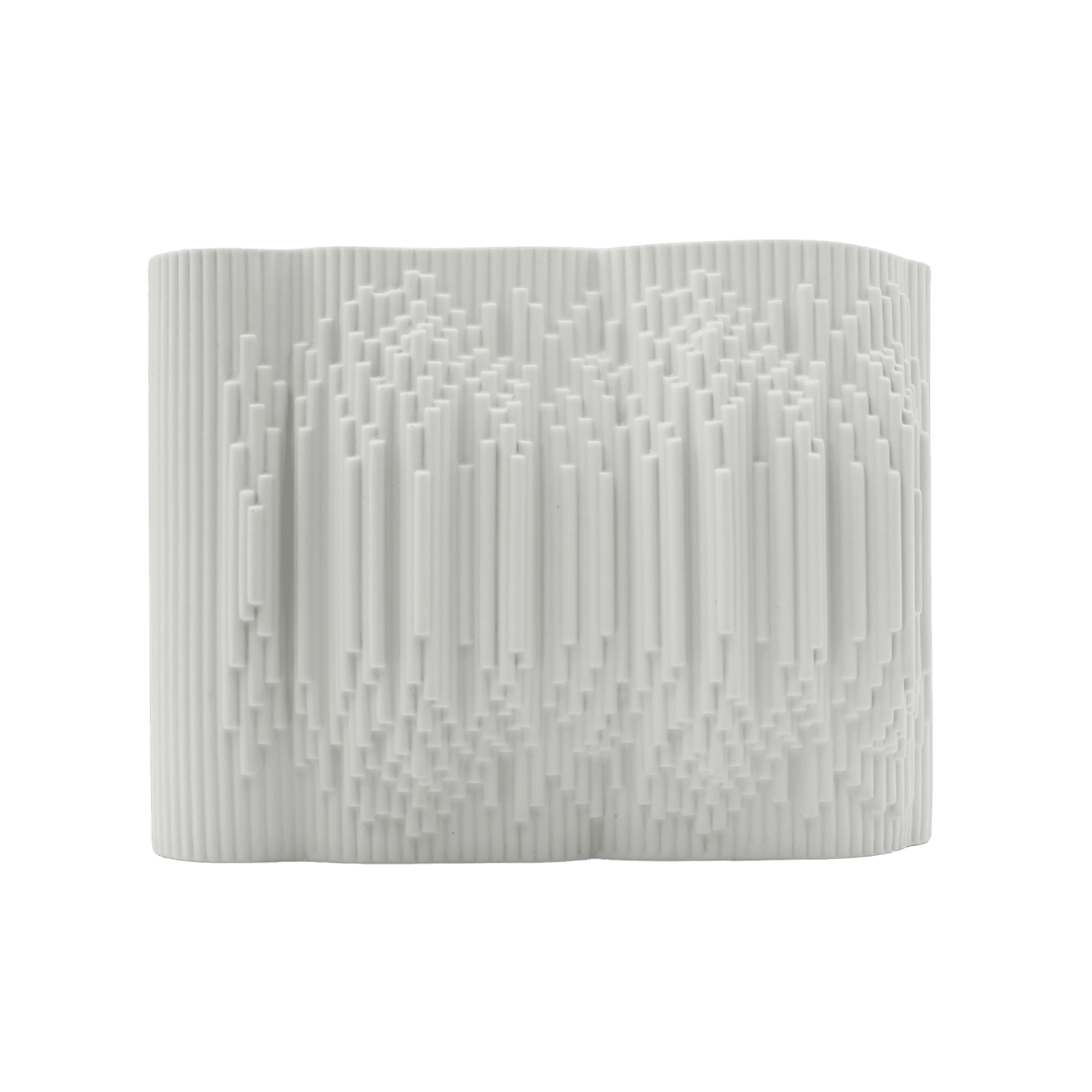 Jarron Cinetico Pequeño Porcelana Blanco