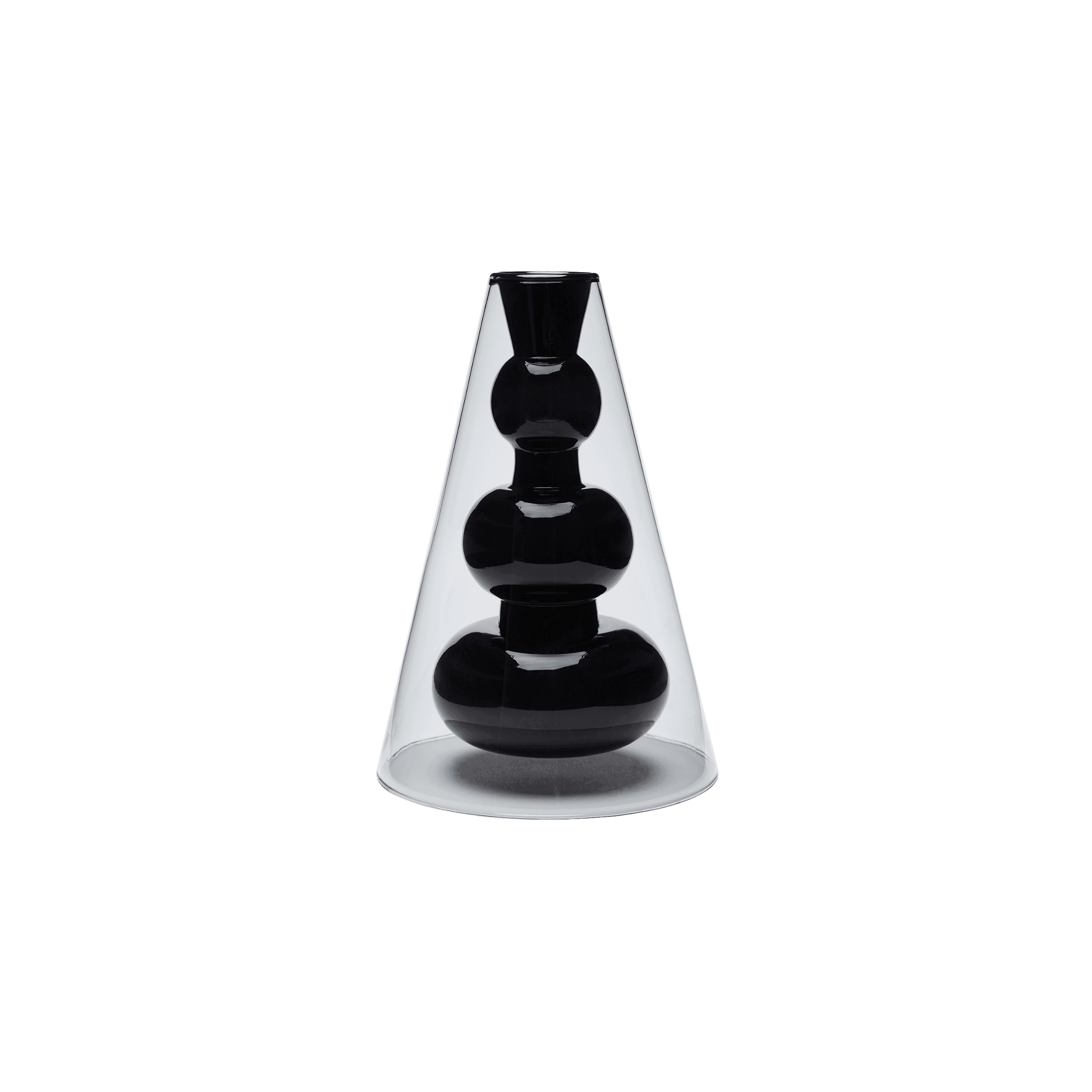 Jarron Bump Cono Negro