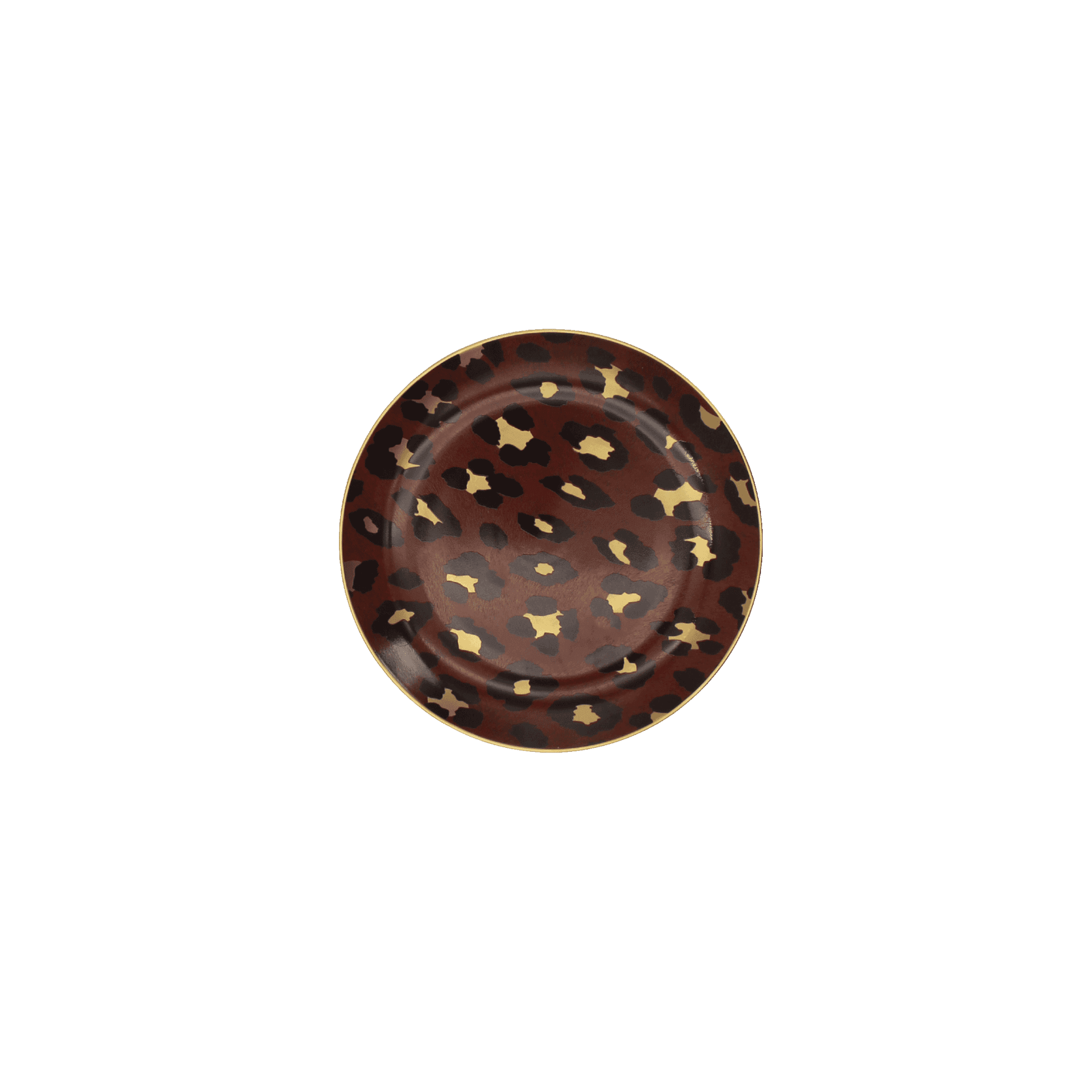 Set de 4 Platos para Canapes Leopard