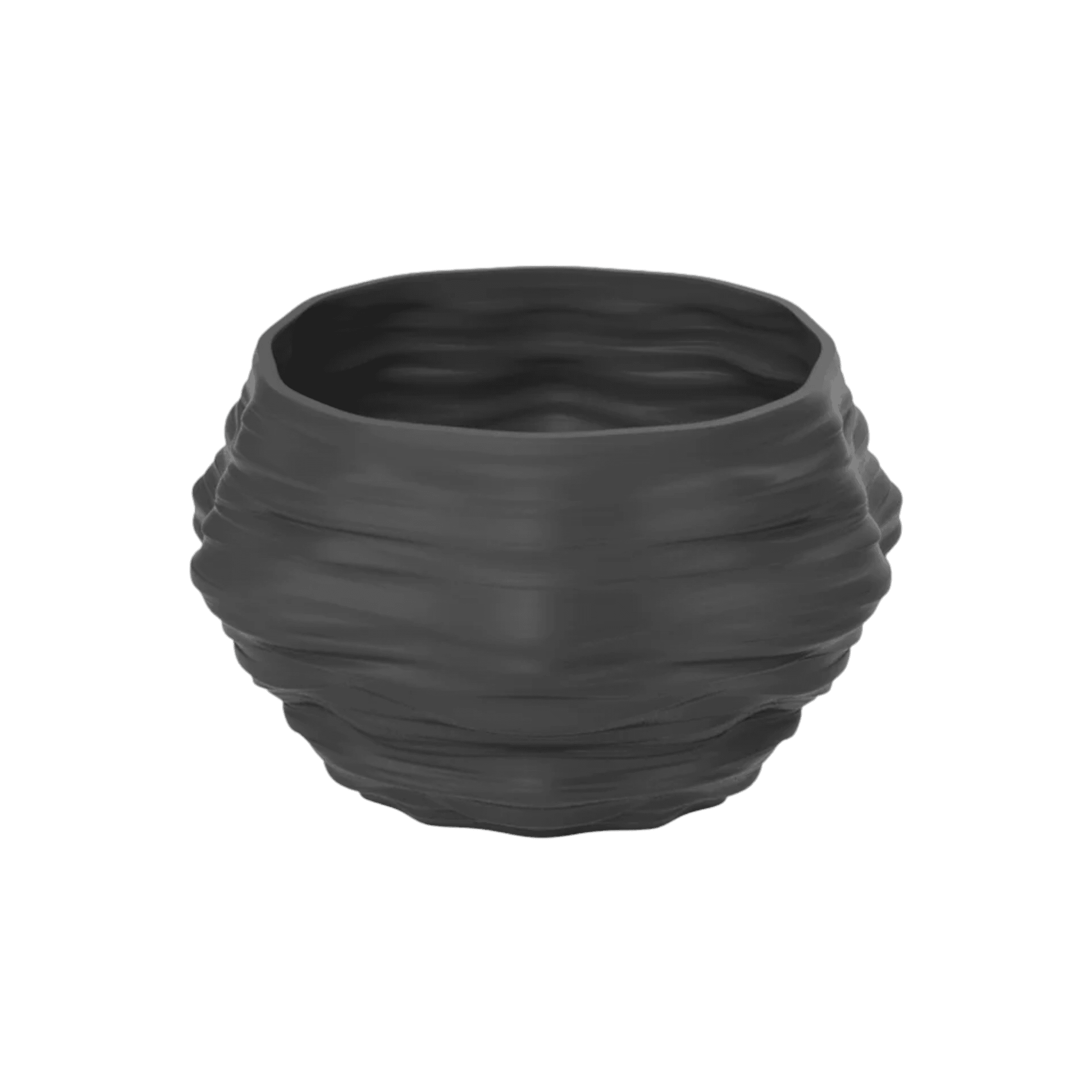 Jarron Mineral Gg Porcelana Negro