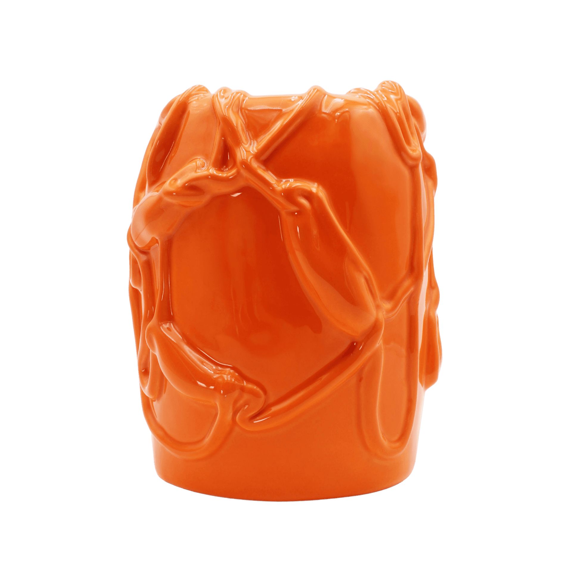 Jarron Grande Persimmom Orange Jam Collection Designer Michael Kvium