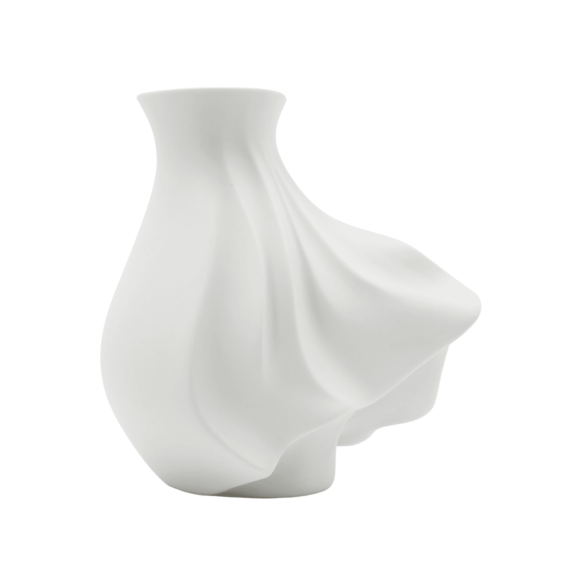 Jarron Vento Grande Porcelana Blanco