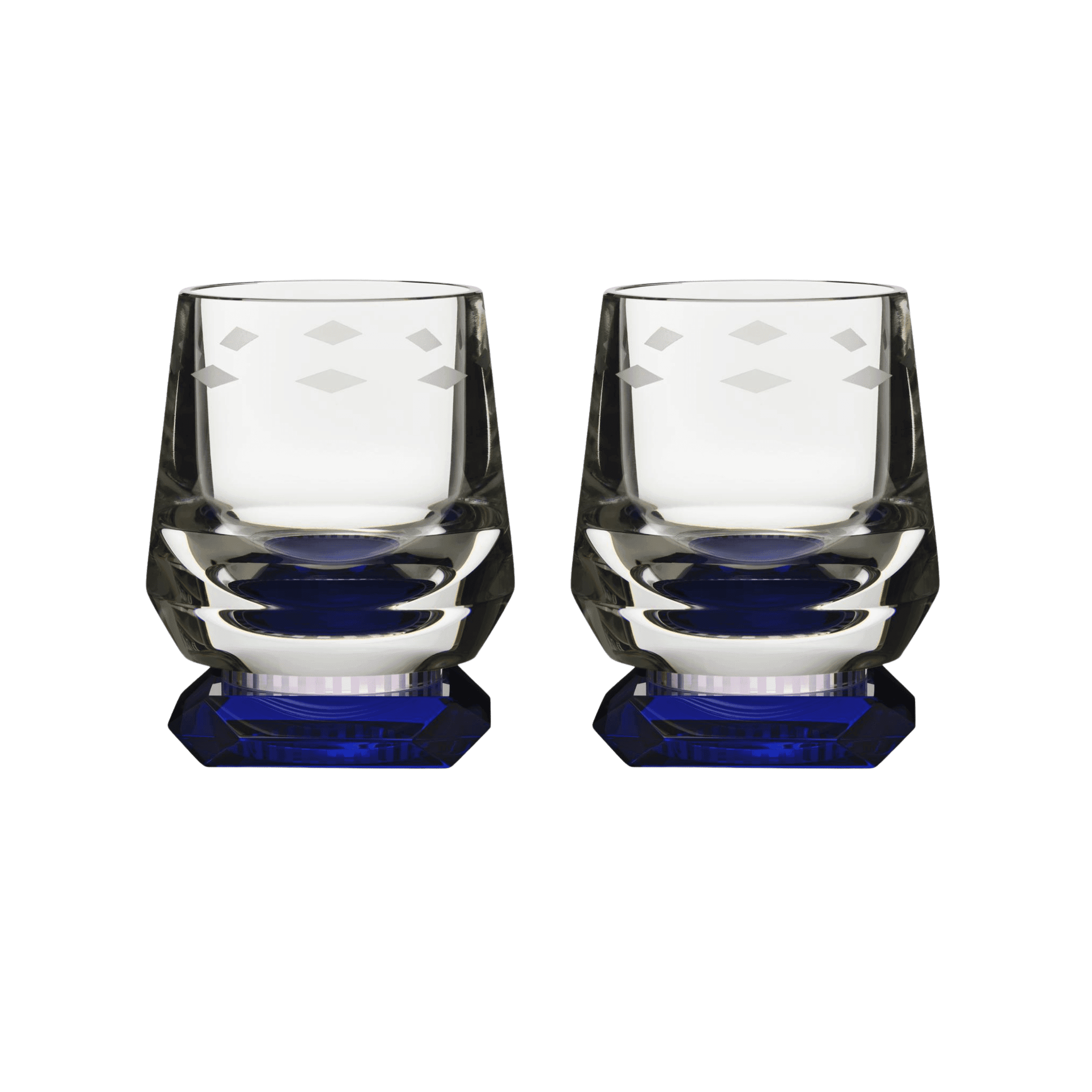 Set de 2 Vasos Whimsey Azules Amber Dusk Collection