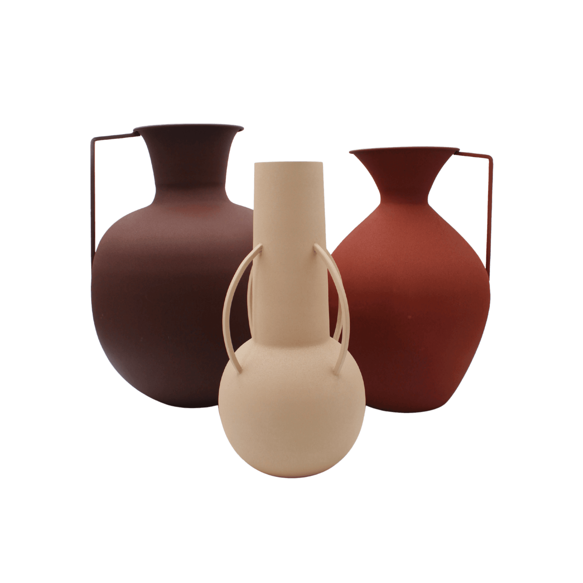 Set de 3 Jarrones Roman Brown