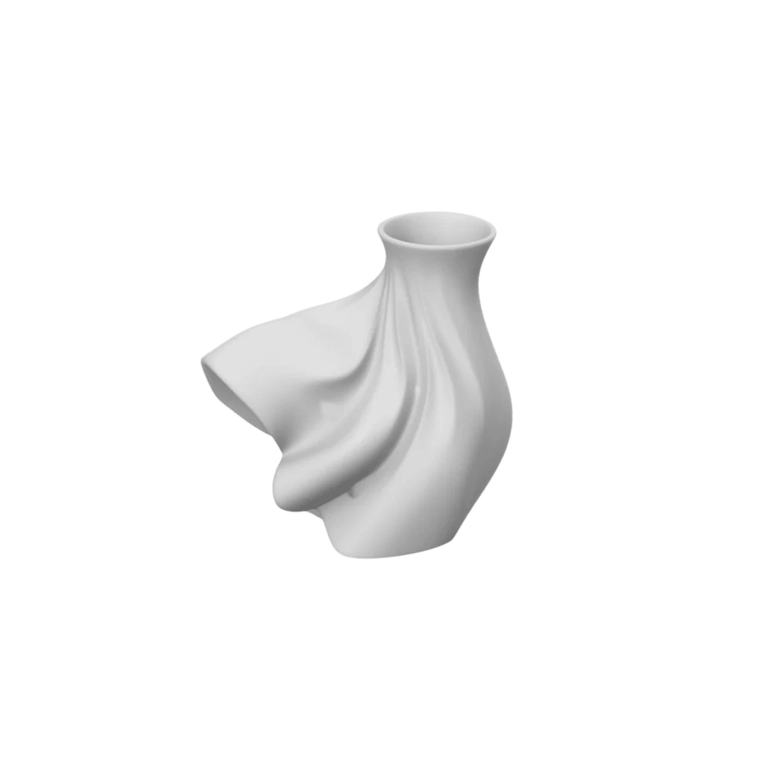 Jarron Vento Pequeño Porcelana Blanco