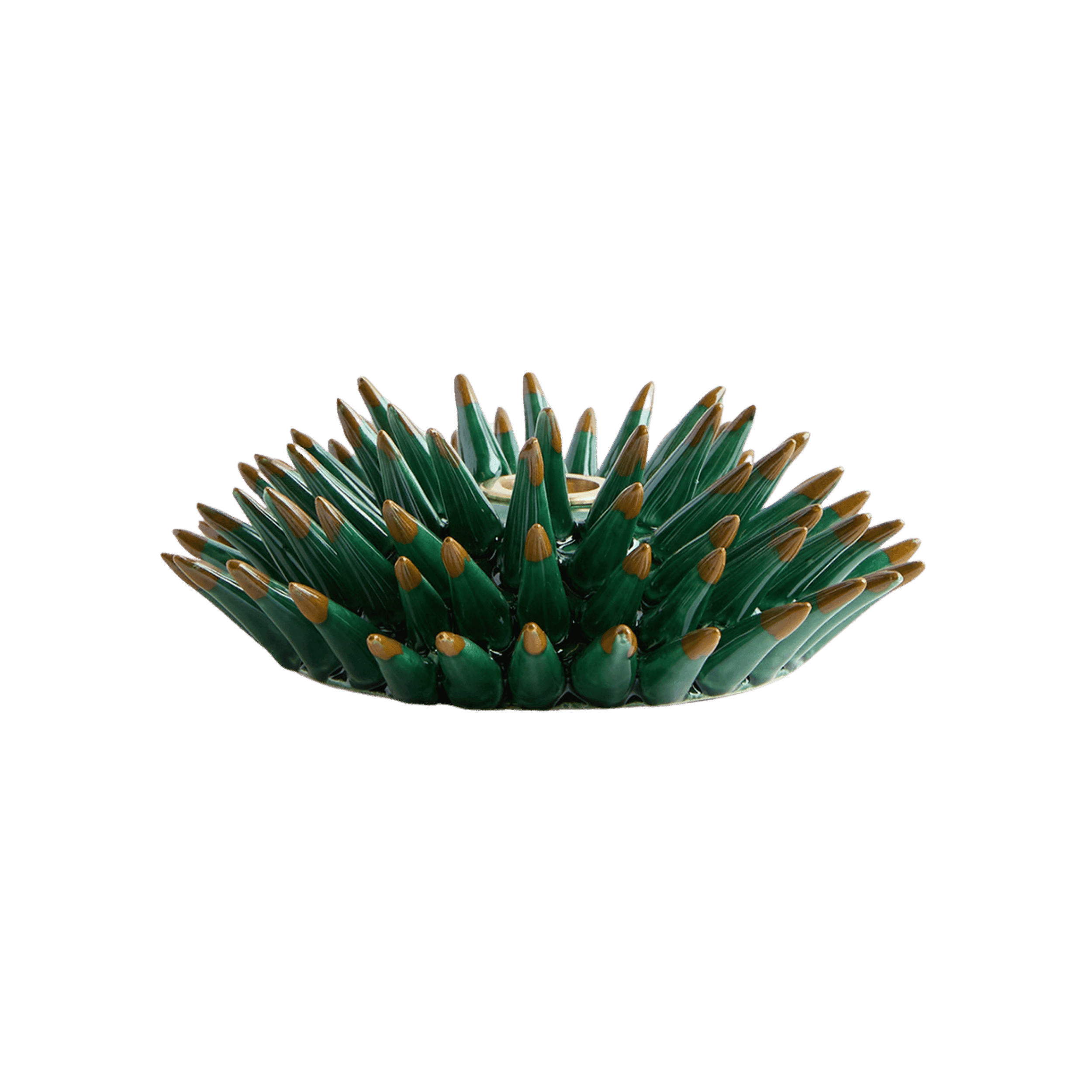 Candelabro de Ceramica Spine Forest Green