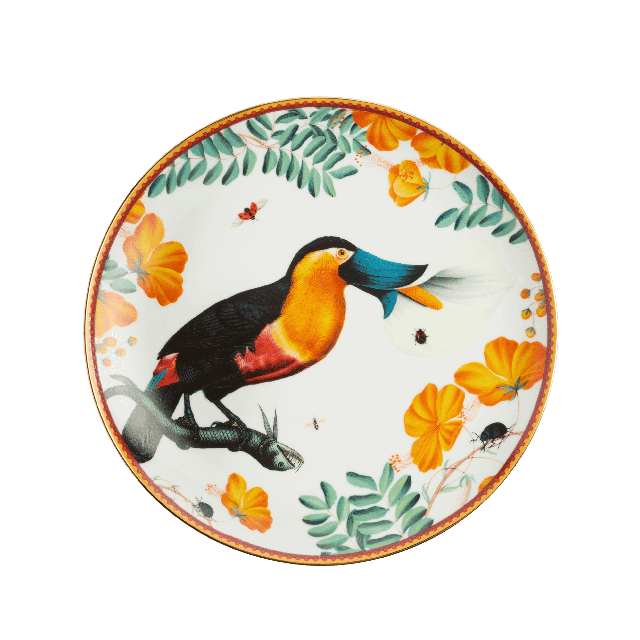 Plato de Porcelana Floroucan Ivory
