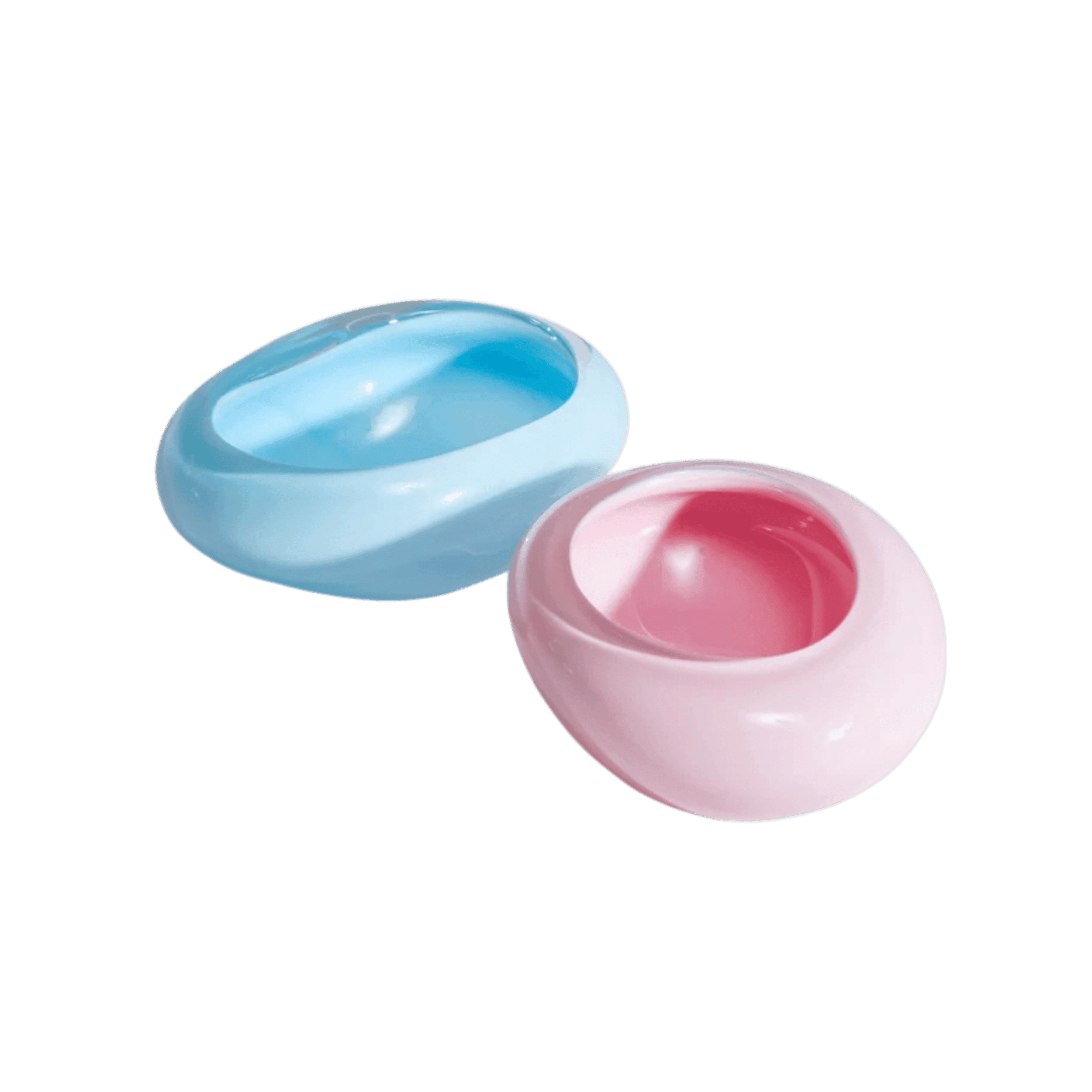 Set de 2 Bowls The Dish Pair Milky Rose & Blue Jelly