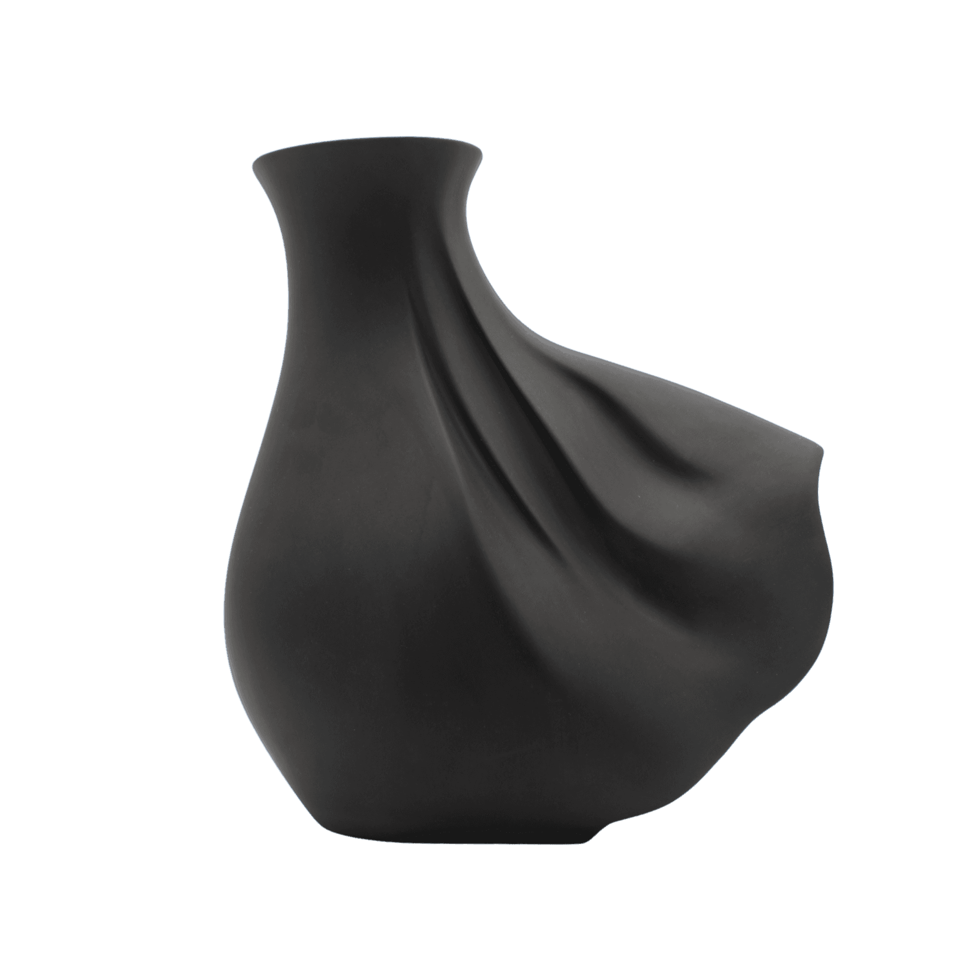 Jarron Vento Grande Porcelana Negro