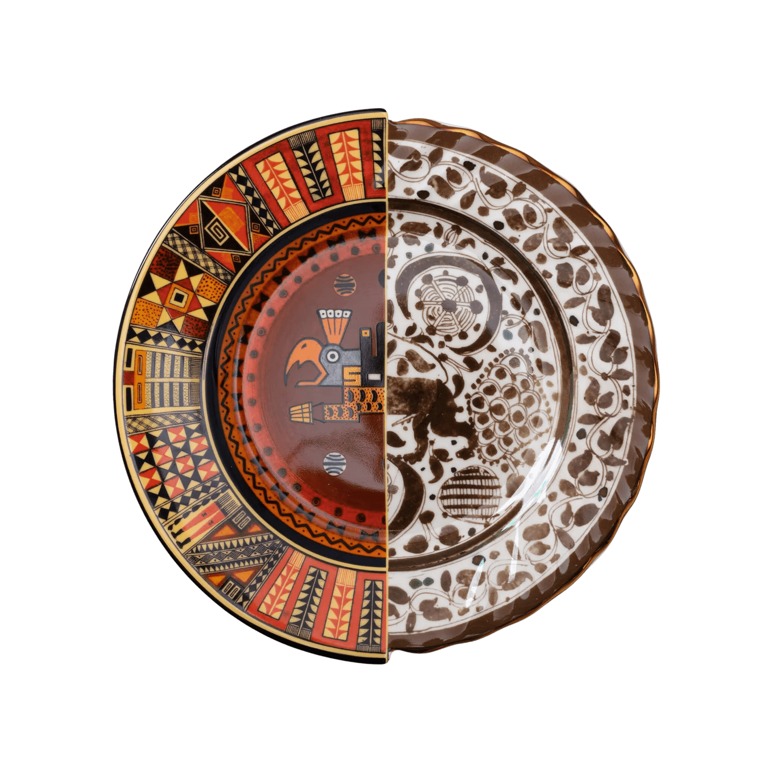 Plato Trinche en Porcelana Hybrid Mitla