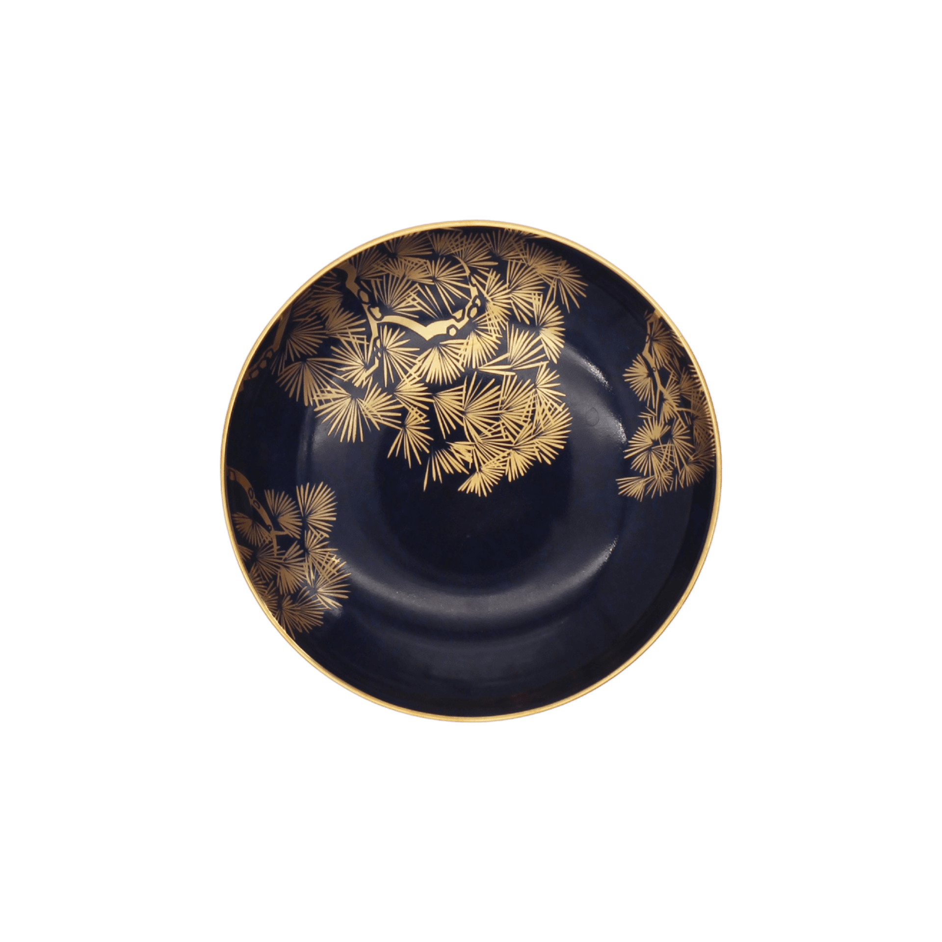 Mini Plato Zen Bonsai Azul y Dorado