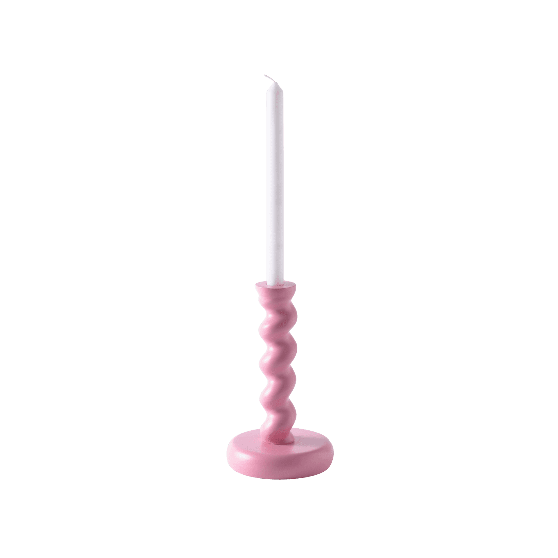 Candelabro Twister Mediano Rosa