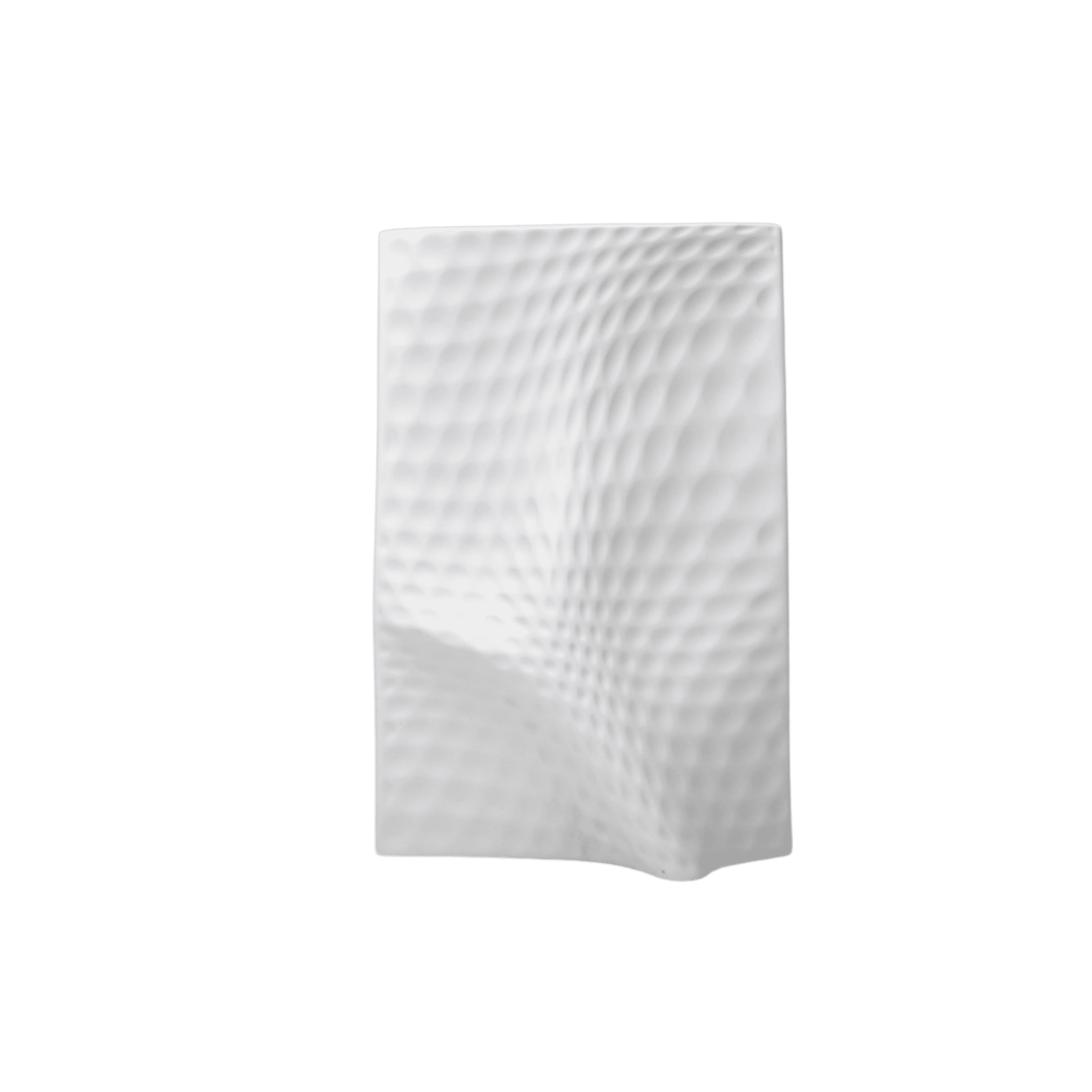 Jarron Mathelado Grande Porcelana Blanco