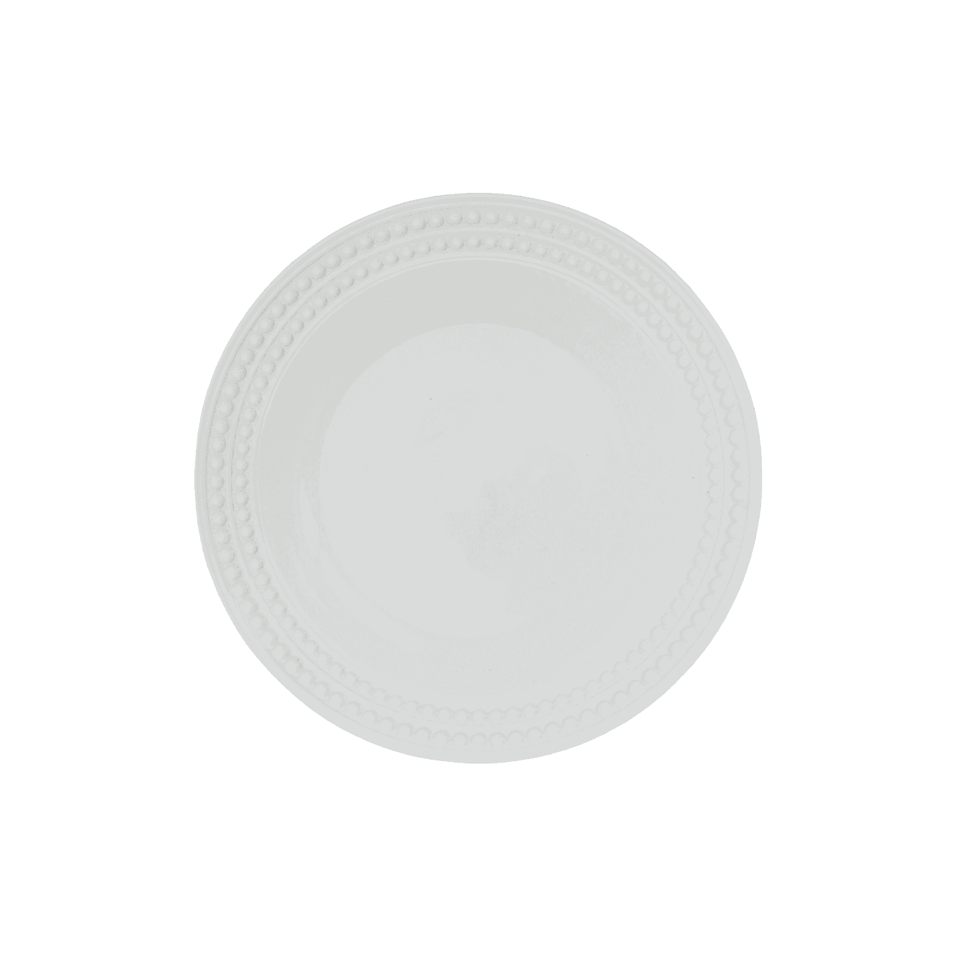 Plato Trinche Blanco Perlee