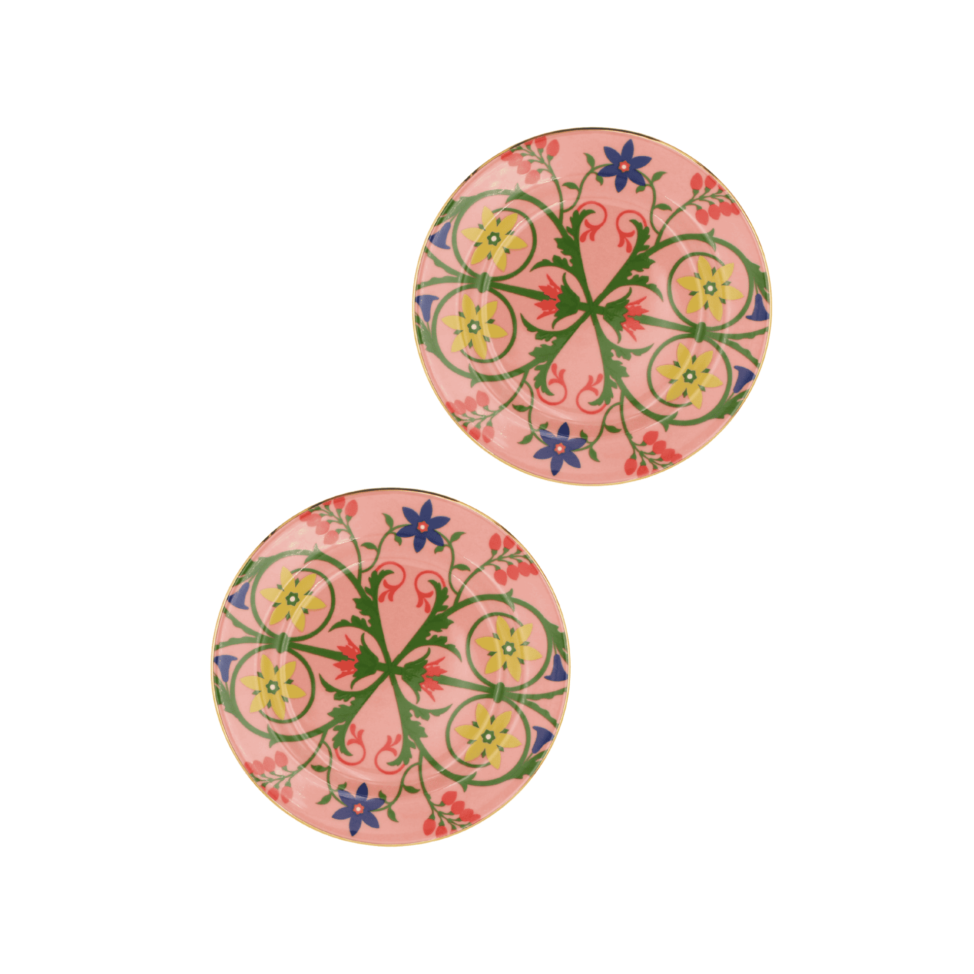 Set de 2 Platos Alpina Pink para Postre