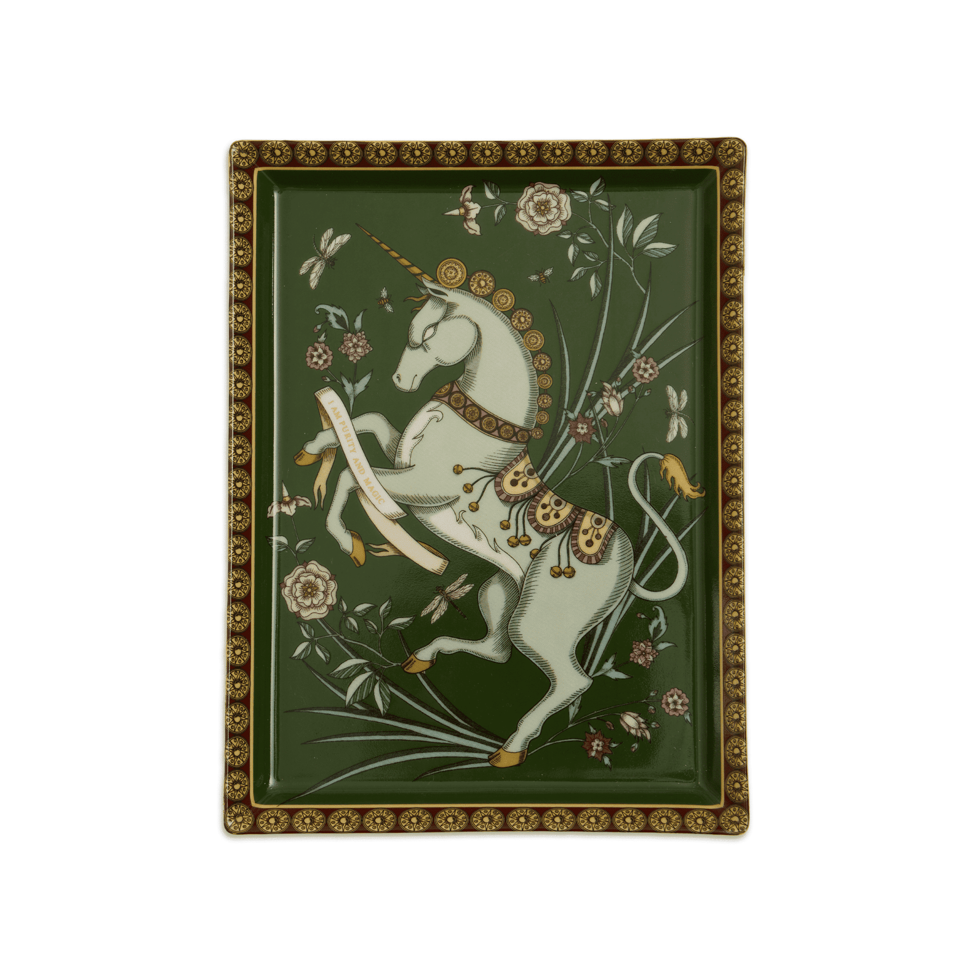 Charola de Porcelana Rectangular The Unicorn