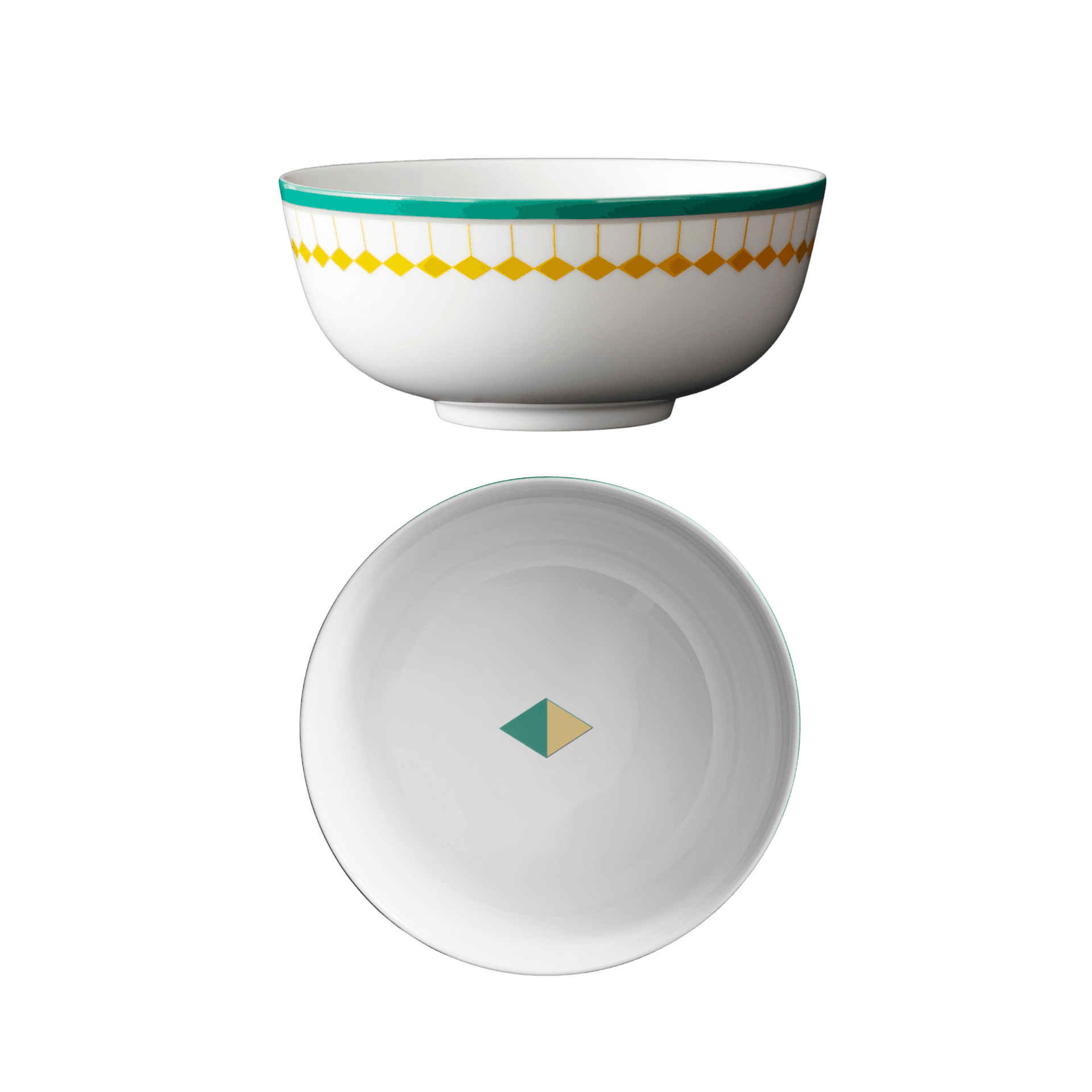 Set de 2 Bowls para Fruta Caldo de Porcelana
