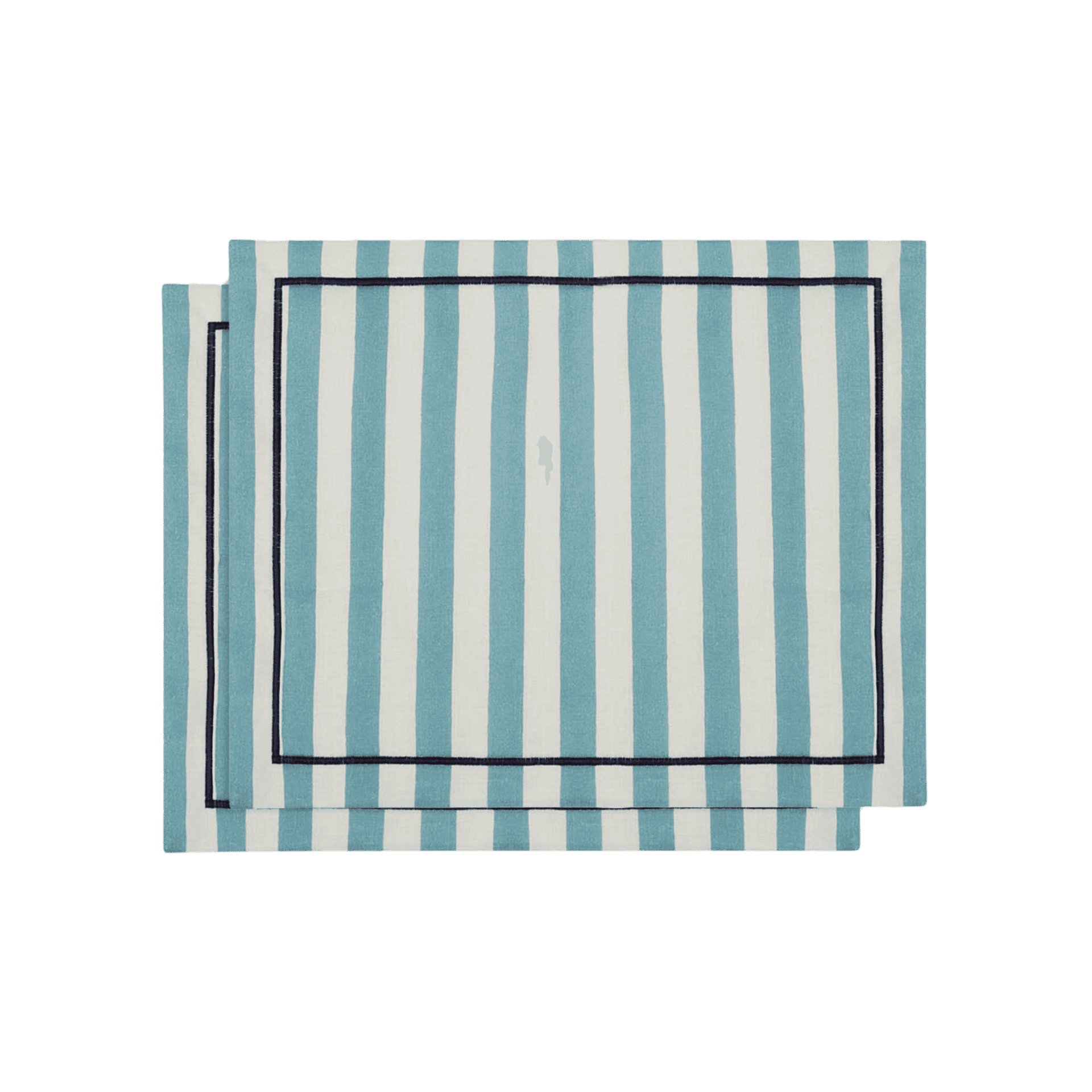 Set de 2 Manteles Lino Riviera Celeste