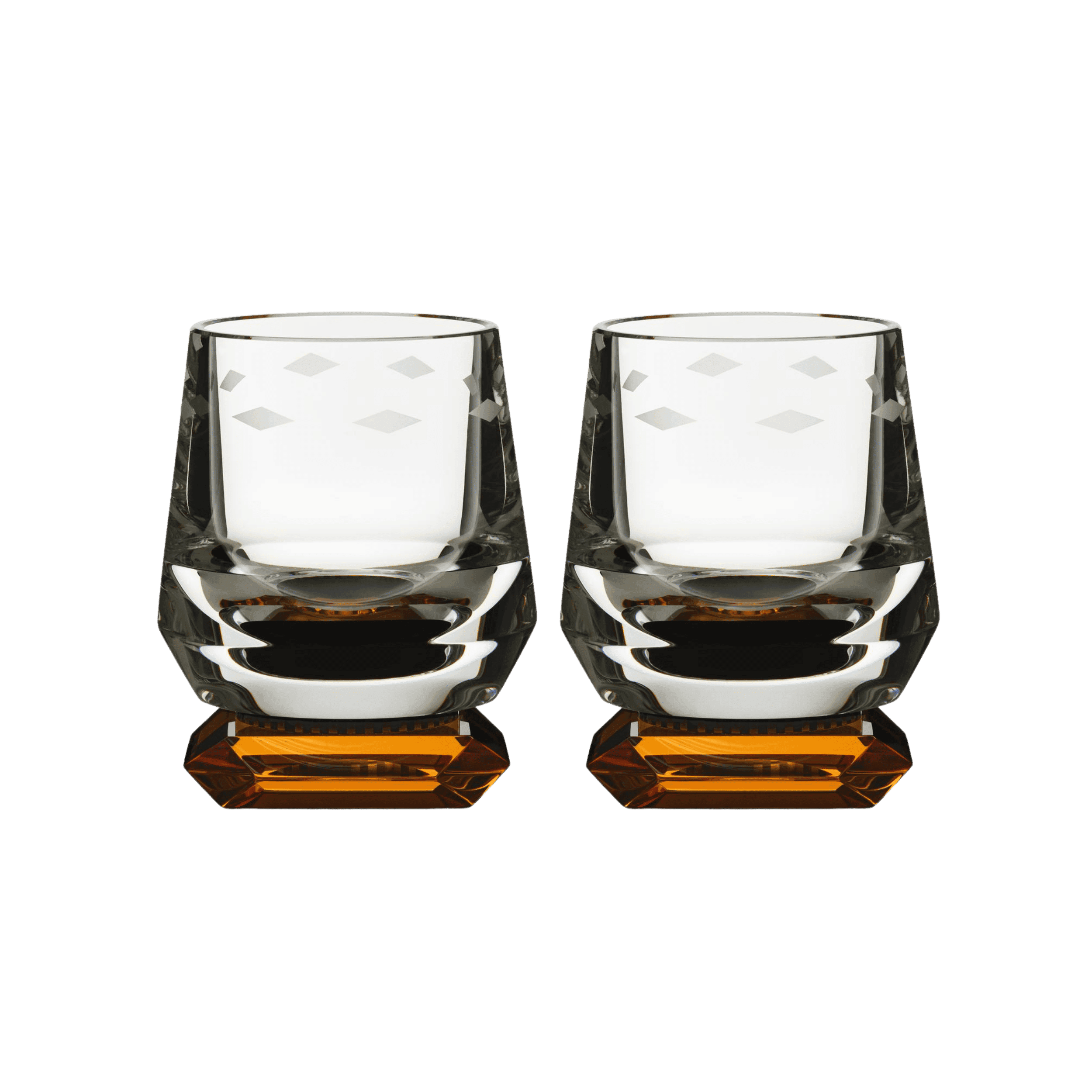Set de 2 Vasos Whimsey Ambar Amber Dusk Collection