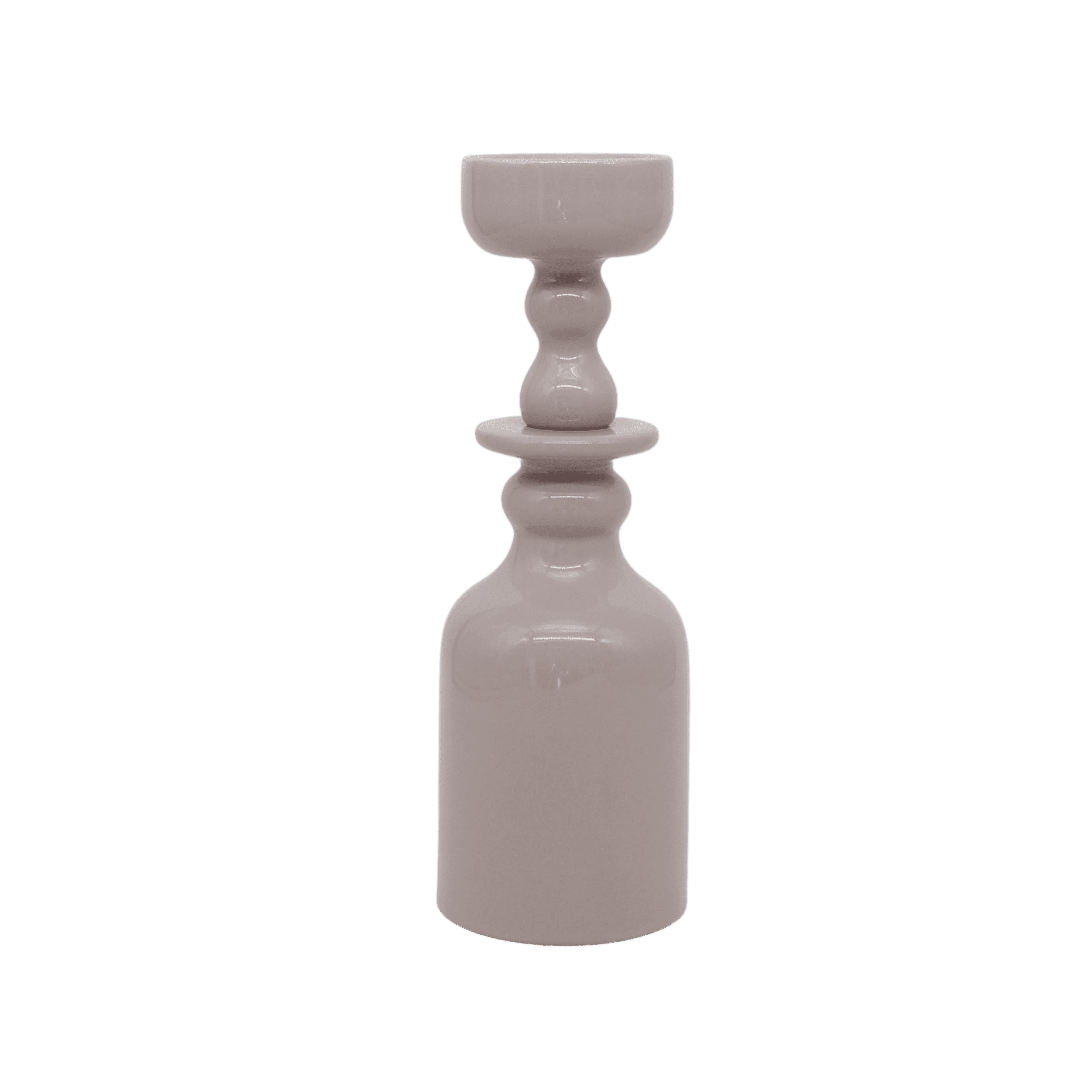 Candelabro Issima H27 Glossy Lilac Grey