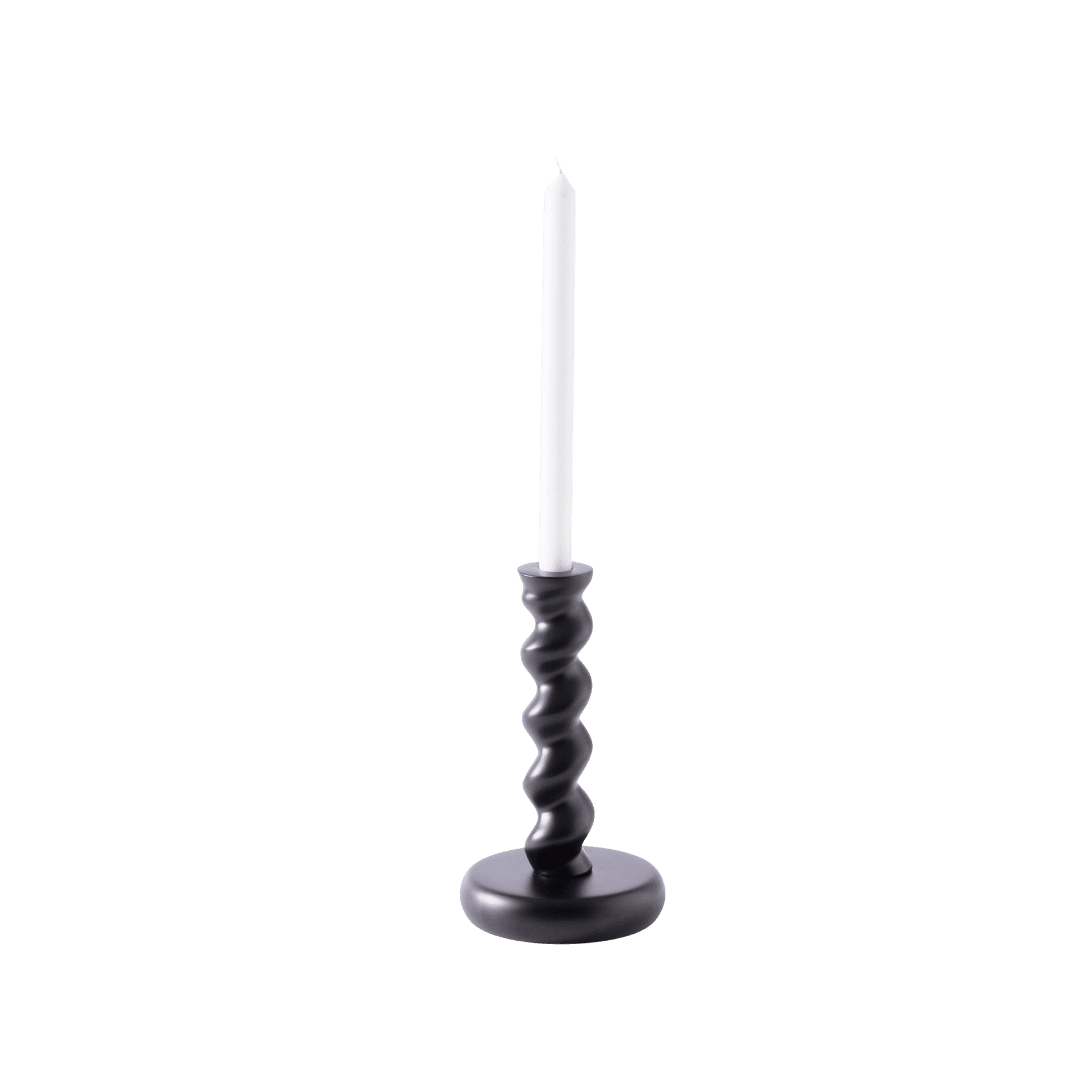 Candelabro Twister Mediano Negro