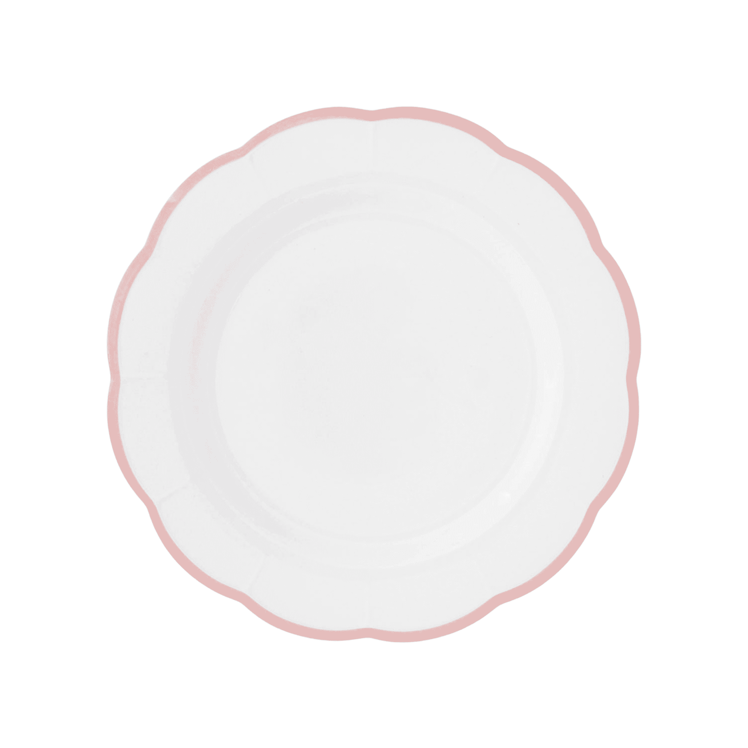 Bajo Plato Pink Rim