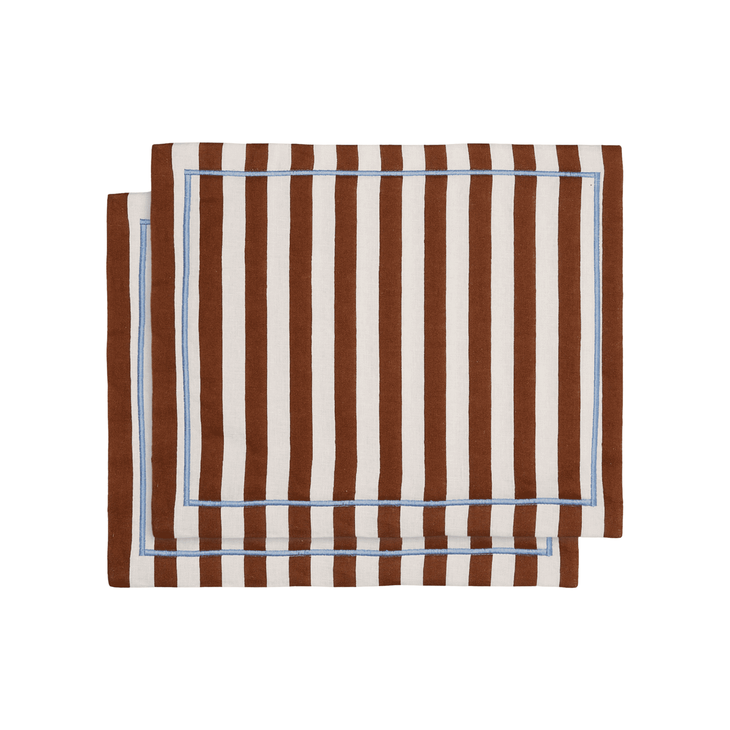 Set de 2 Manteles de Lino Riviera Cioccolato