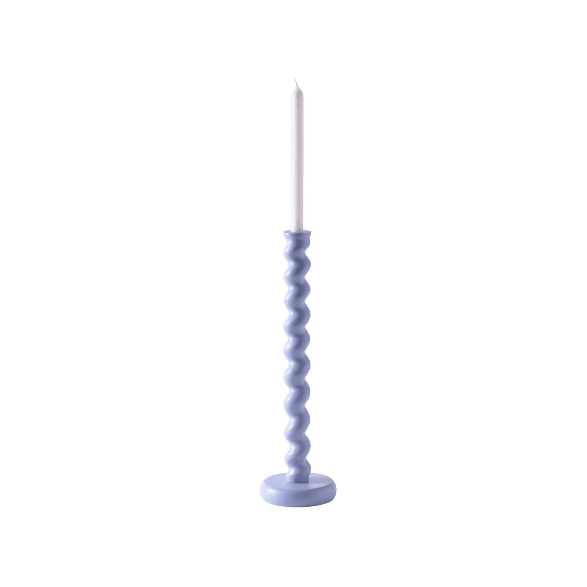 Candelabro Twister Extra Grande Azul Claro